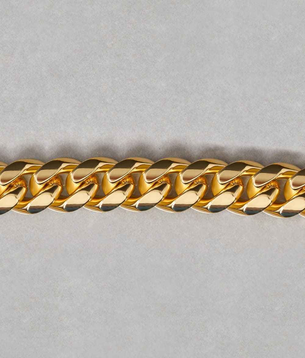 Image Cuban Link Chain/Bracelet - 5mm Gold - Crafted in Italy