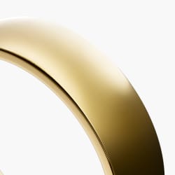 Rounded Comfort Fit in Gold