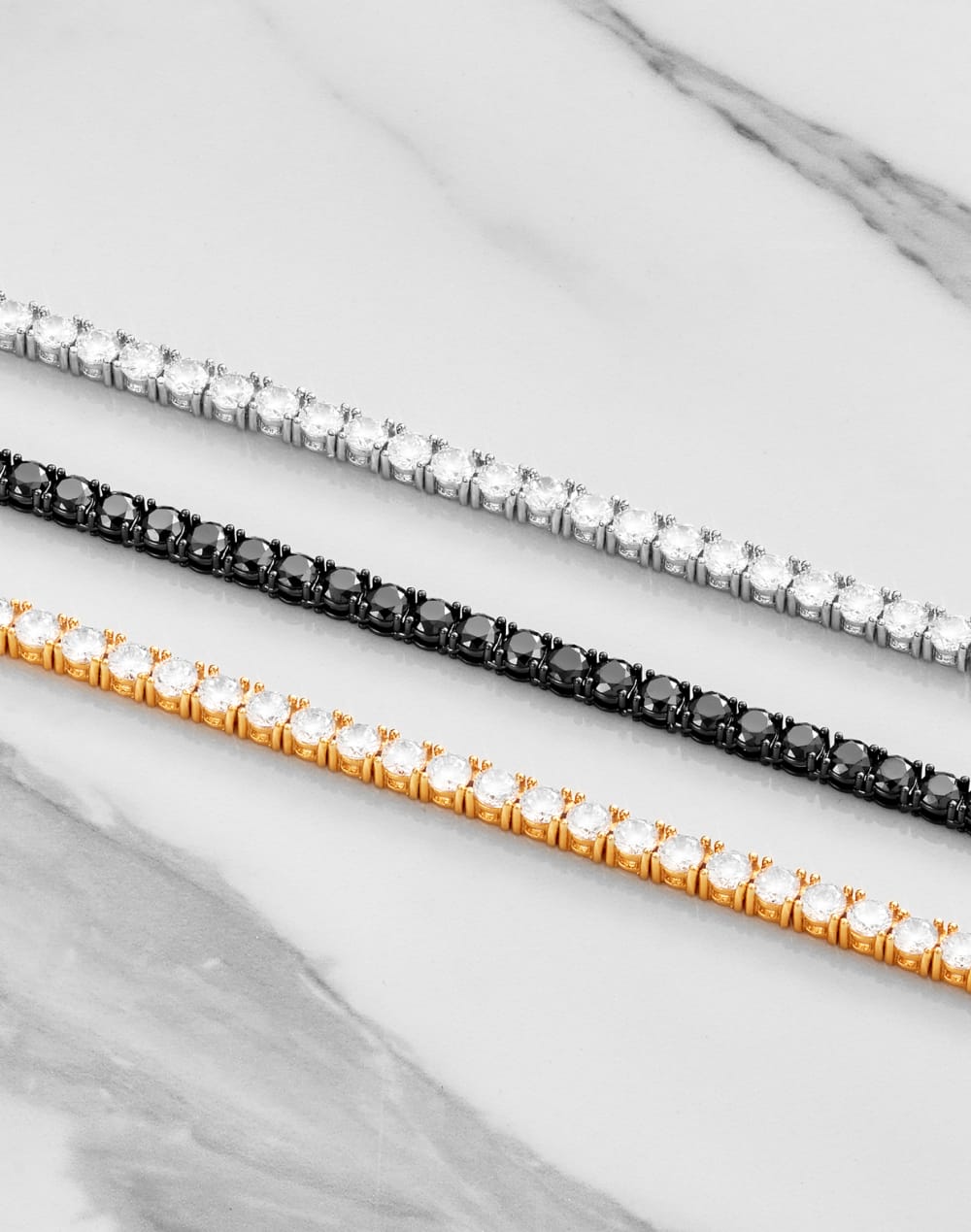 Tennis Chain - 4mm Black - Higher Quality Standards