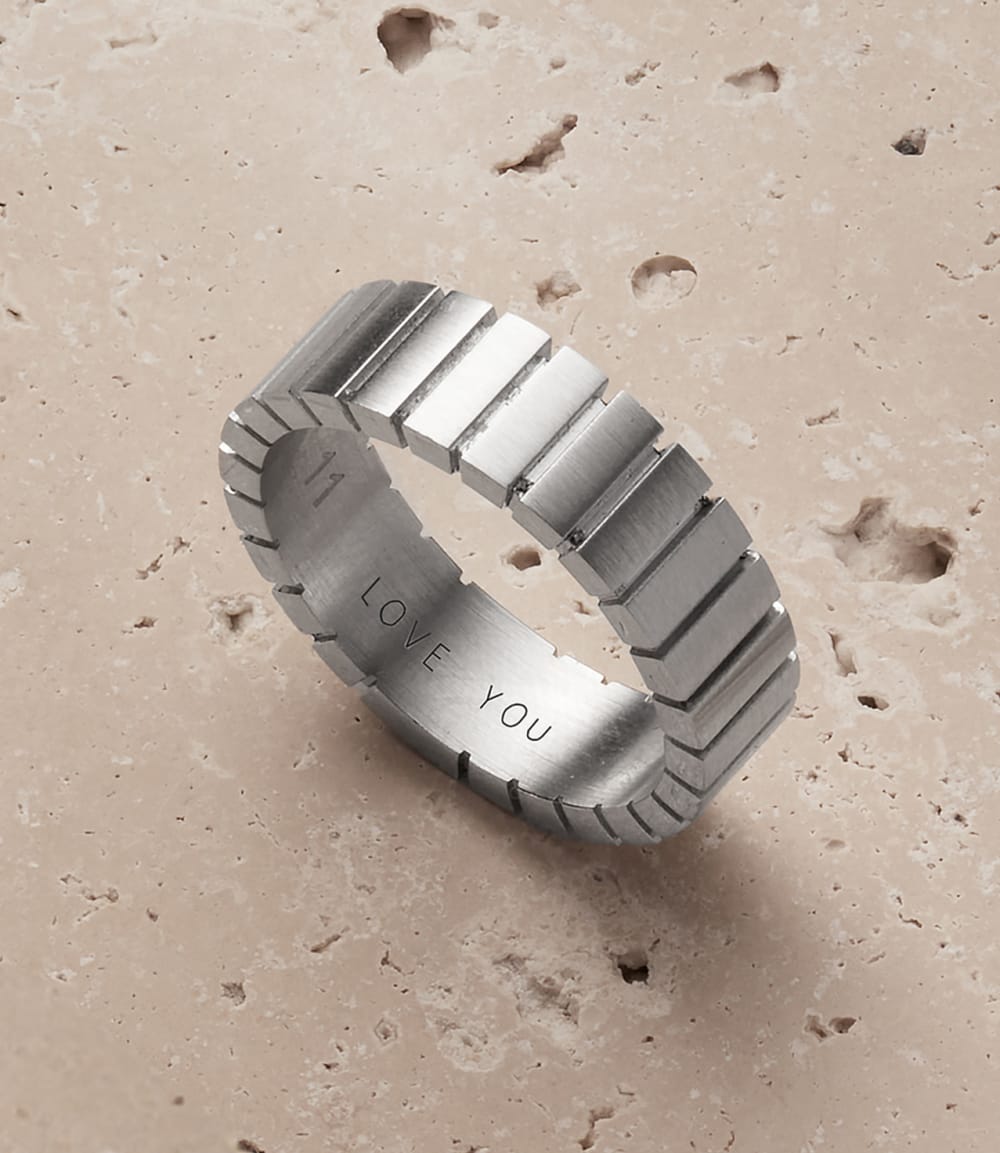 Ridge Ring - Silver - Personalize Your Ring