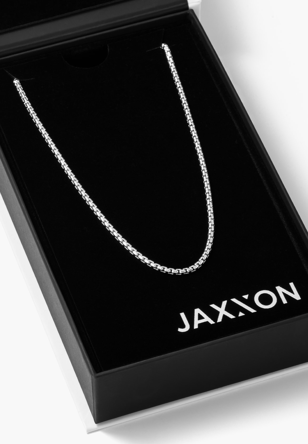 Image Round Box Chain - 2.5mm Silver - Crafted in Italy