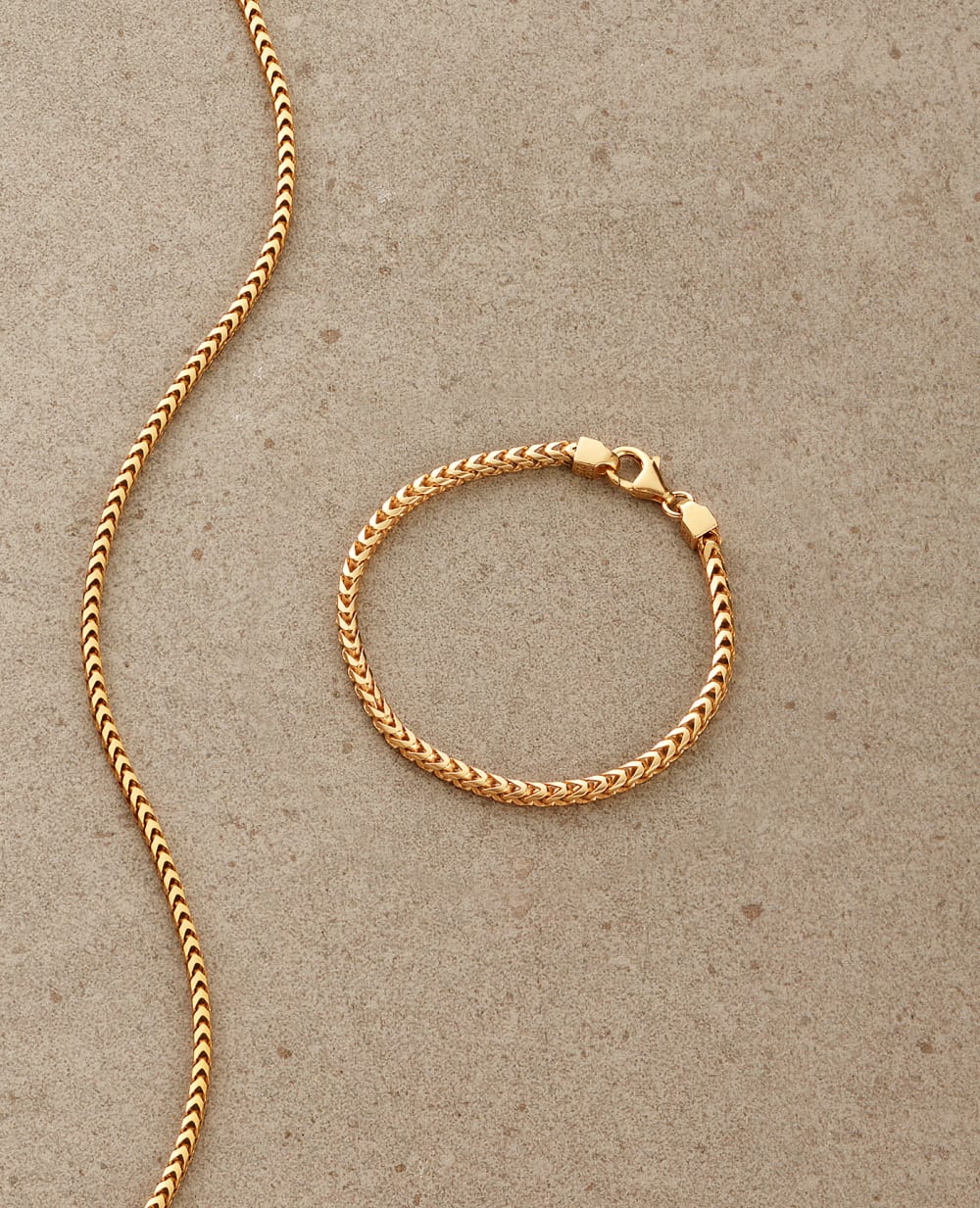 Franco Bracelet - 3mm Gold - Crafted in Italy