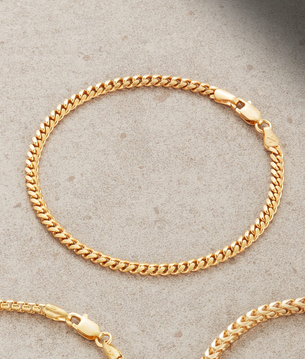 Cuban Link Bracelet - 3mm Gold - Higher Quality Standards
