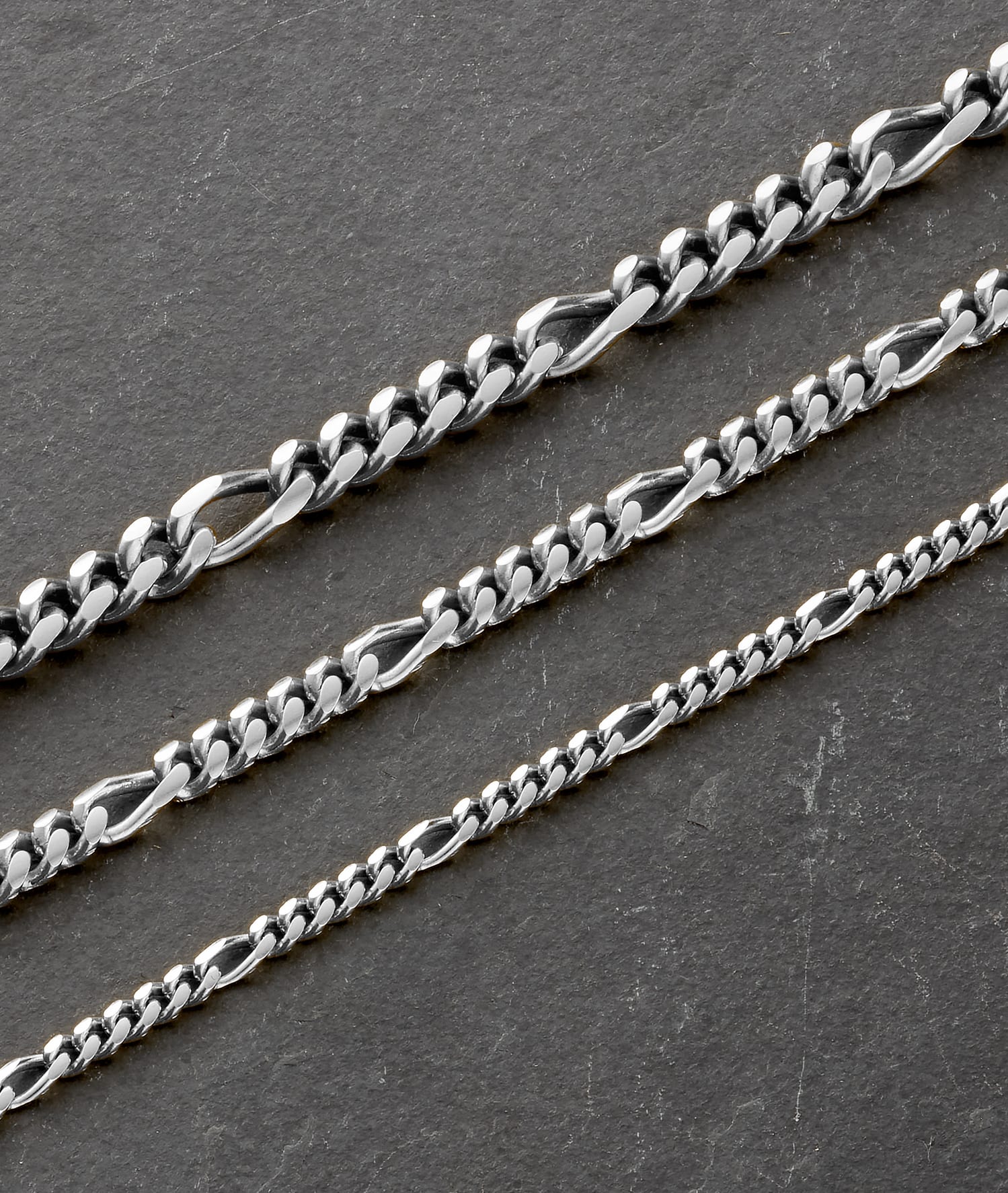 Image Figaro Chain Bracelet - 5mm Silver - Crafted in Italy