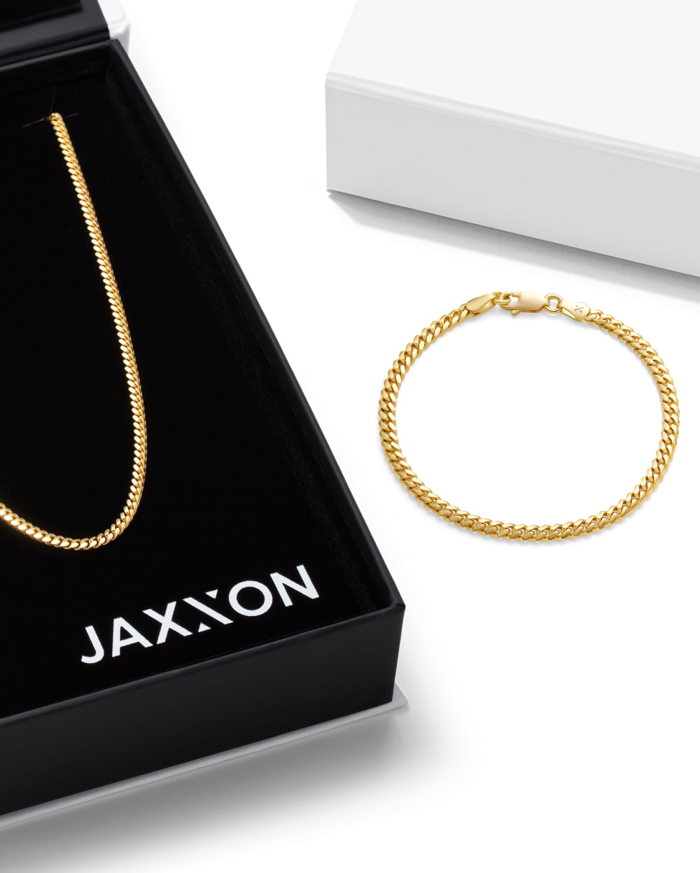 Cuban Set - 3mm - Gold - Crafted in Italy