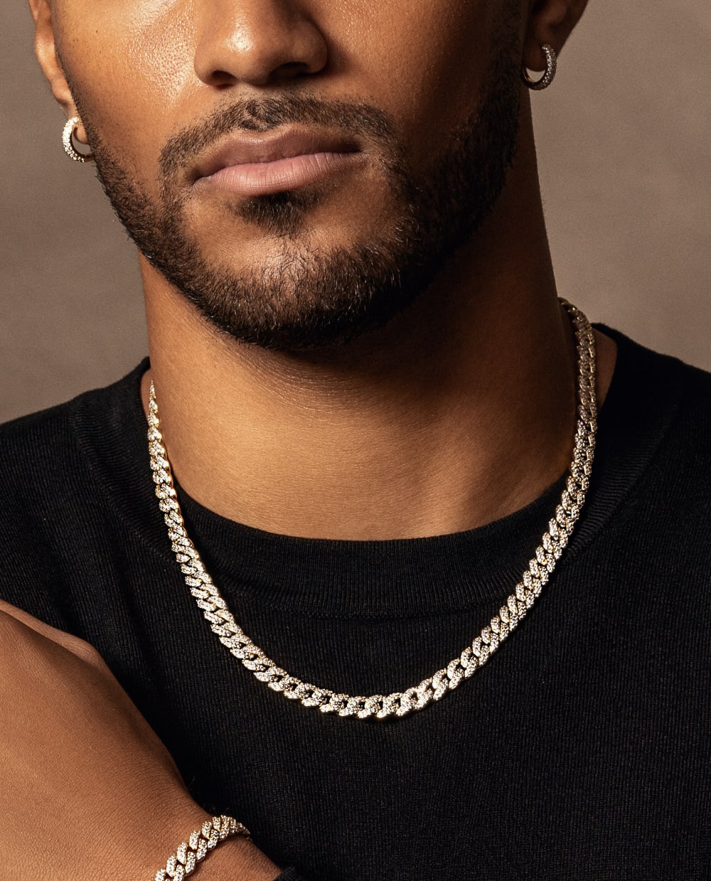 Iced Out Cuban Link Chain - 8mm Gold - Trusted Quality