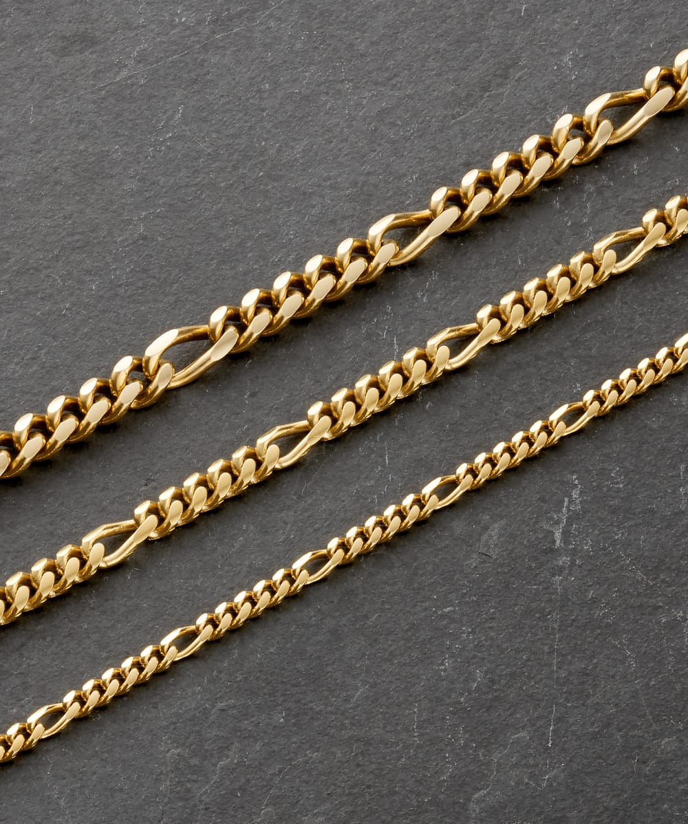 Figaro Chain Bracelet - 5mm Gold - Higher Quality Standards