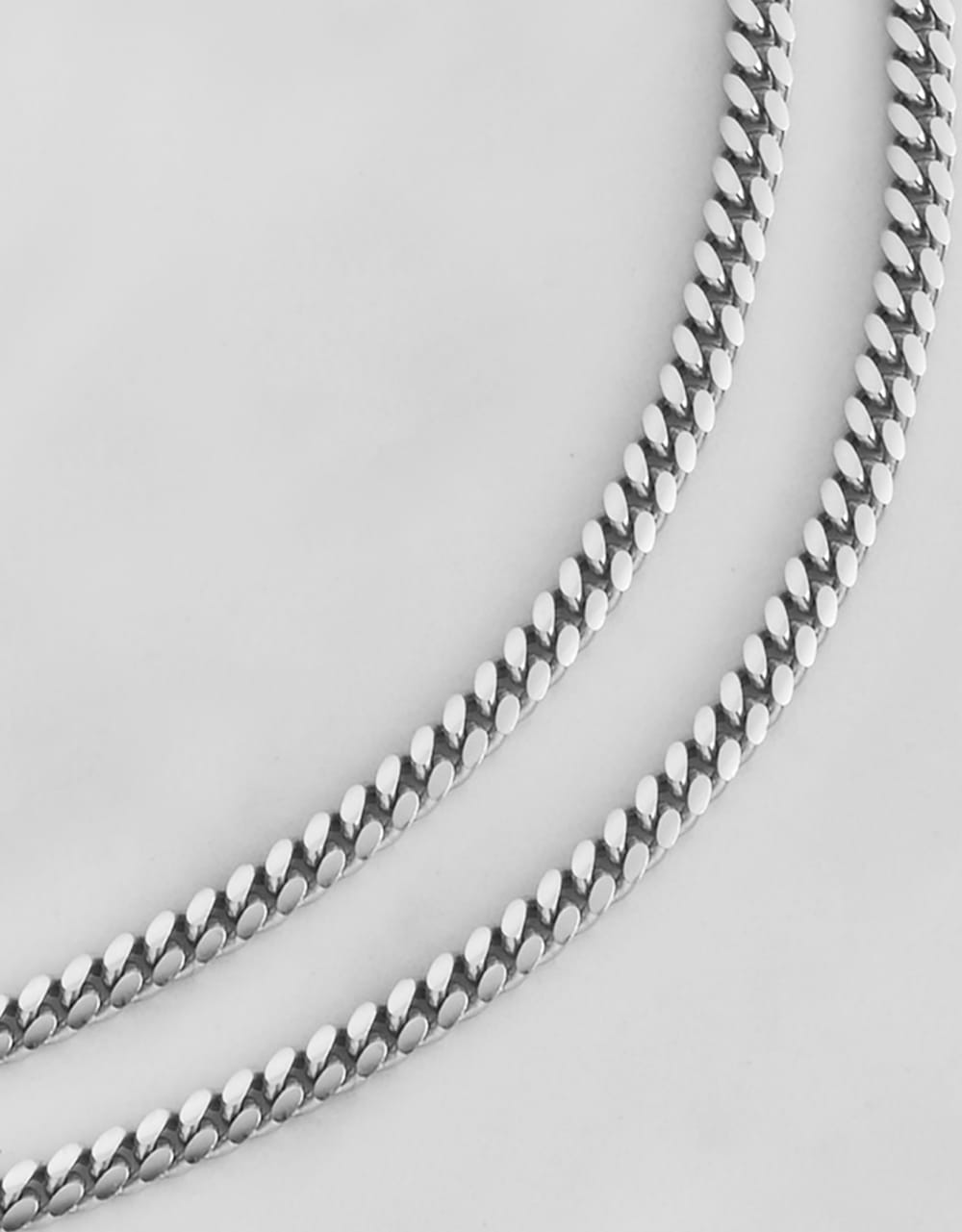 Cuban Chain Stack - 3mm Silver - Crafted in Italy
