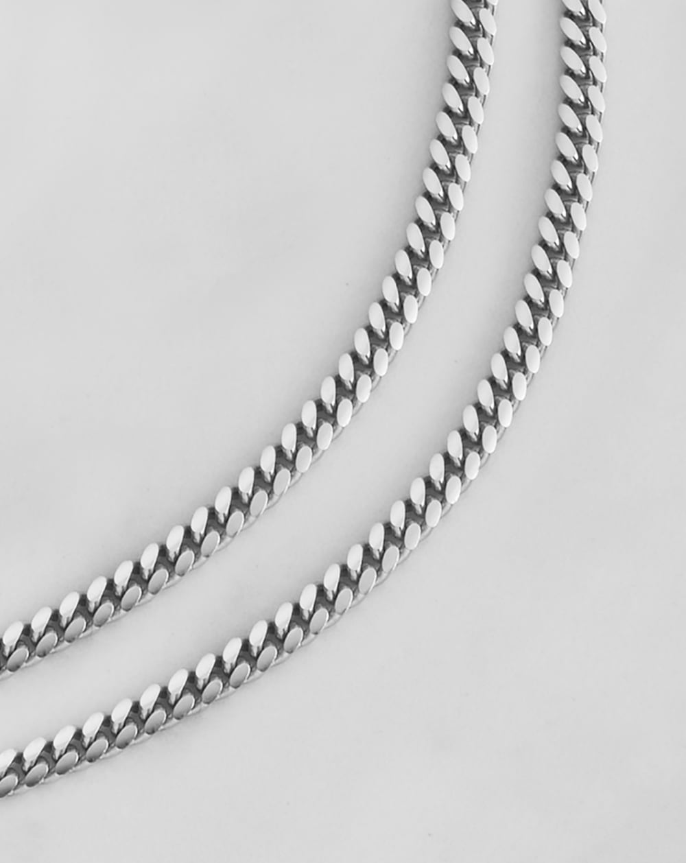 Cuban Link Chain - 3mm Silver - Made with Precious Metals