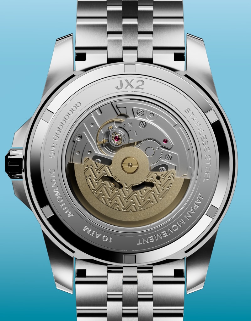 Automatic GMT Movement + Exhibition Caseback