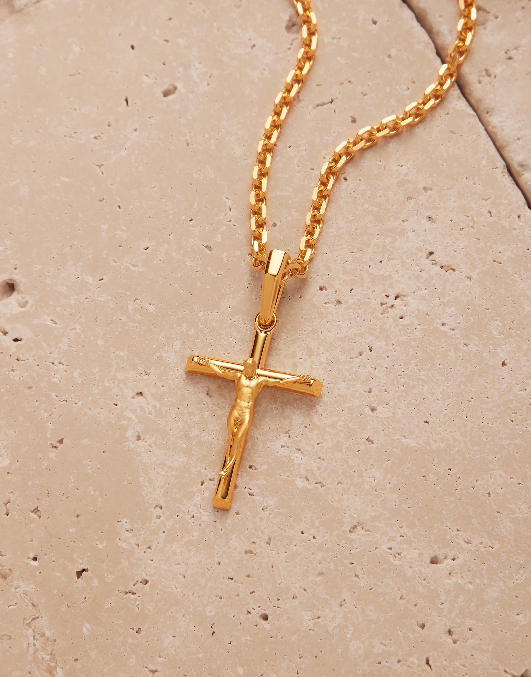Image Crucifix Pendant - Gold - Customize Your Collection