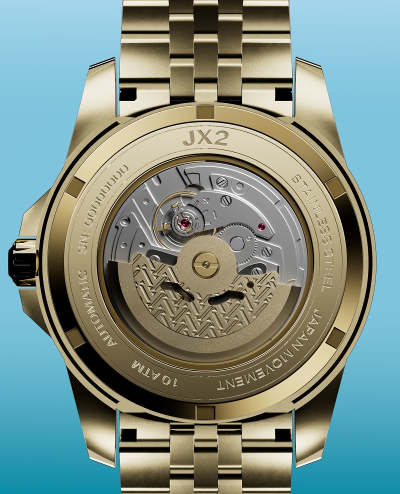 Automatic GMT Movement + Exhibition Caseback