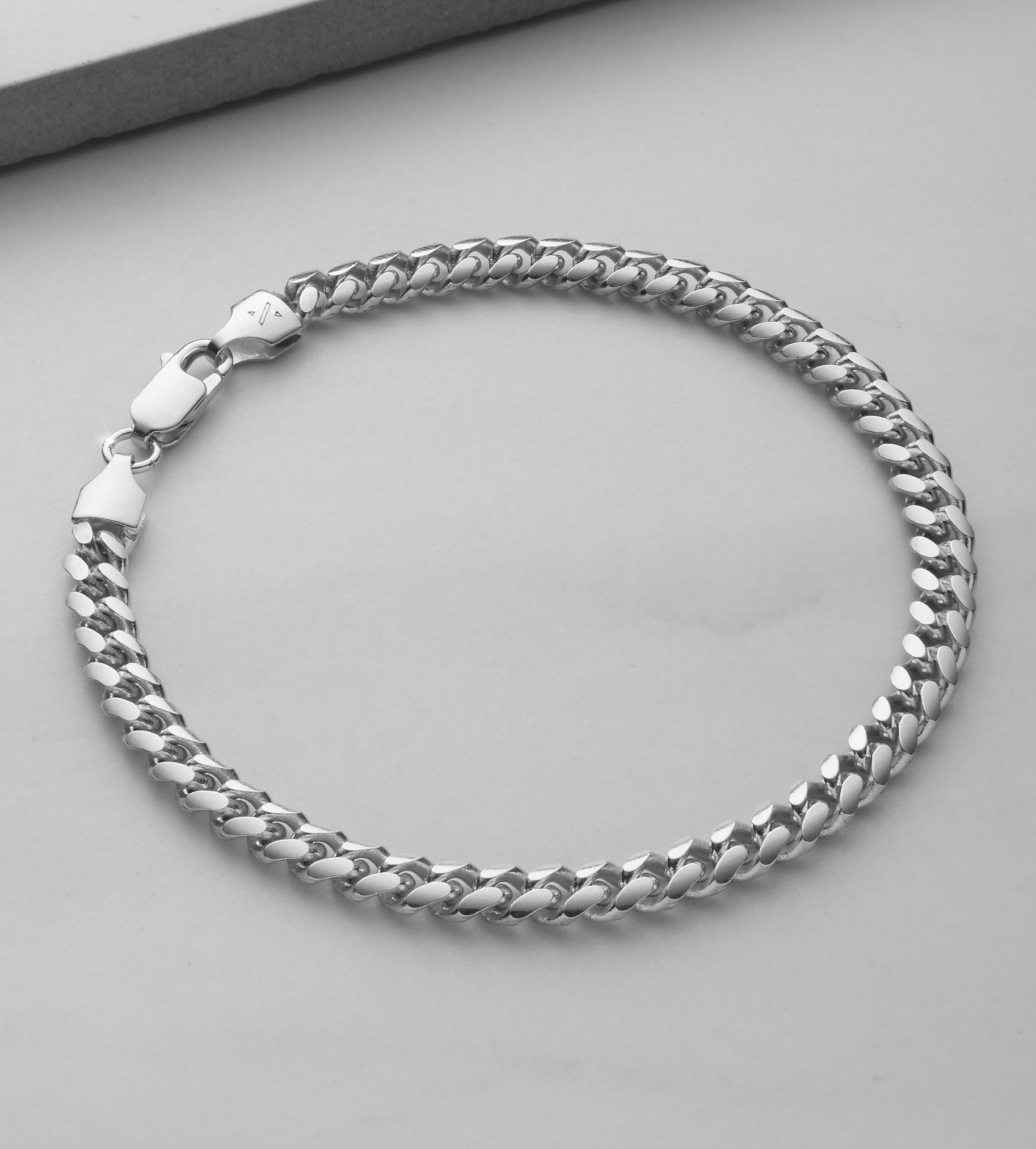 Image Cuban + Franco Bracelet Stack - Silver - Crafted in Italy