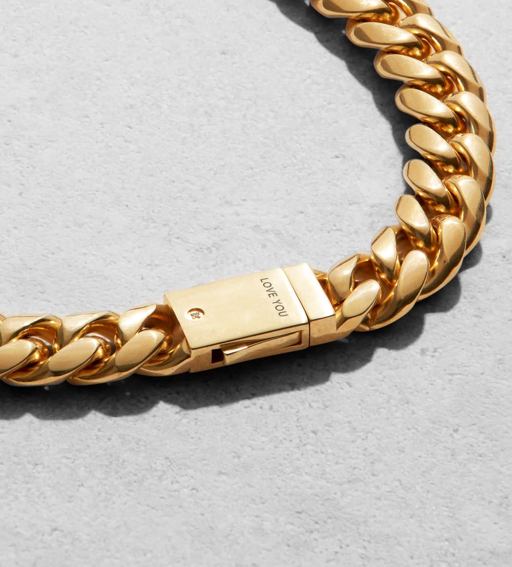 Youth Cuban Link Chain - 8mm Gold - The Ultimate Clasp