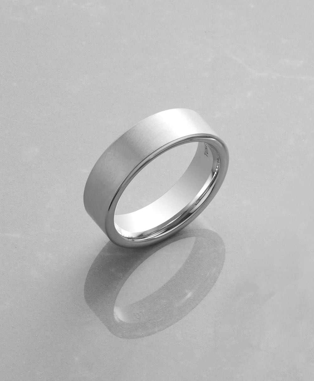 Flat Comfort Fit Wedding Band - Silver -  Higher Quality Standards