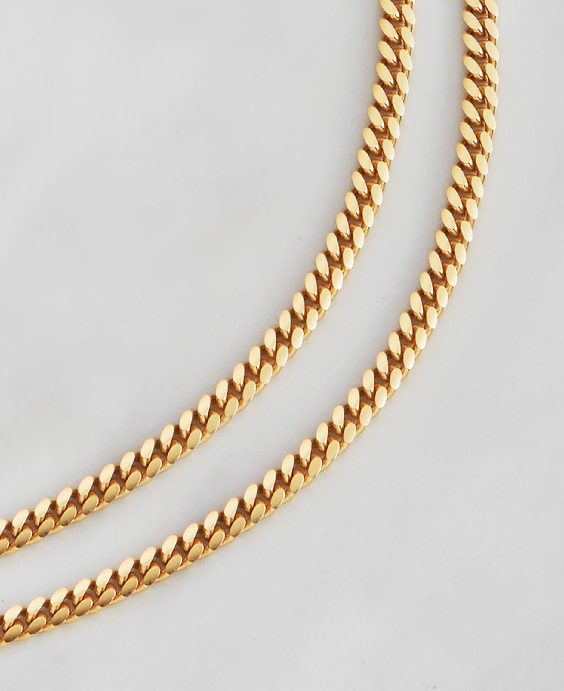 Image Cuban Chain Stack - 3mm Gold - Crafted in Italy