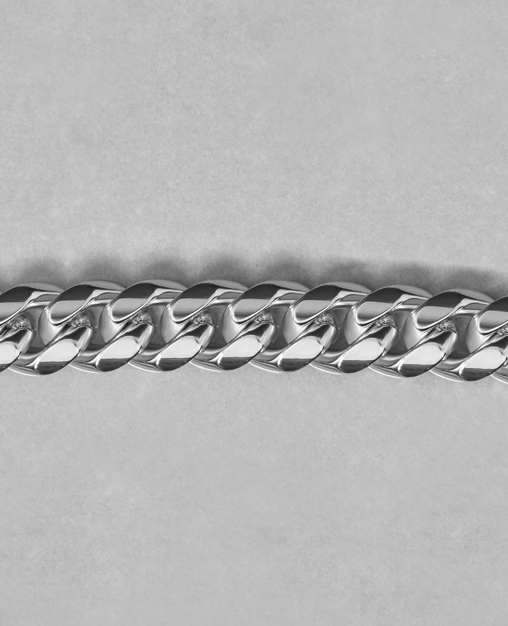 Cuban Link Bracelet - 5mm Silver - Crafted in Italy