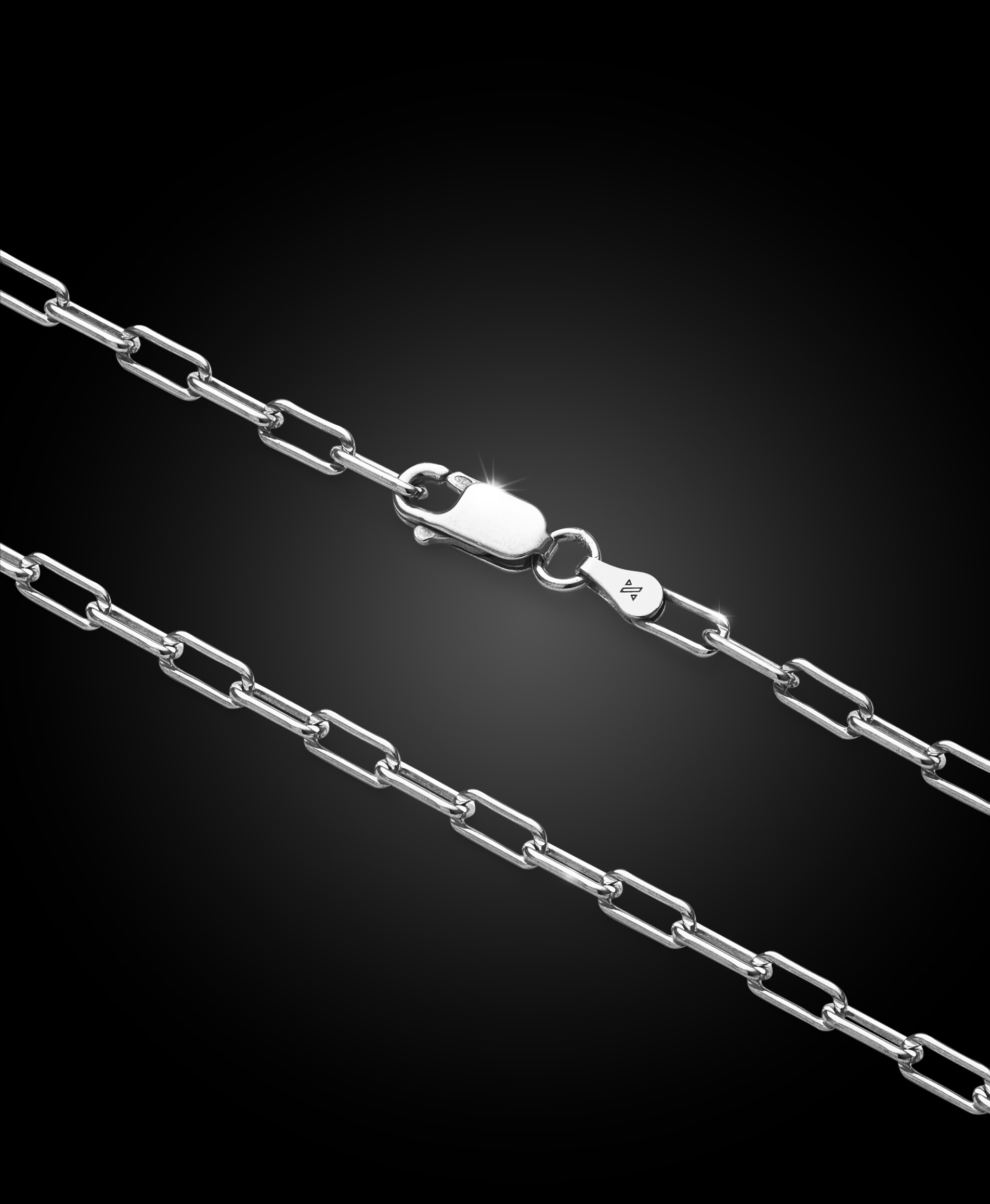 Image Paperclip Chain - 3mm Silver - Crafted in Italy