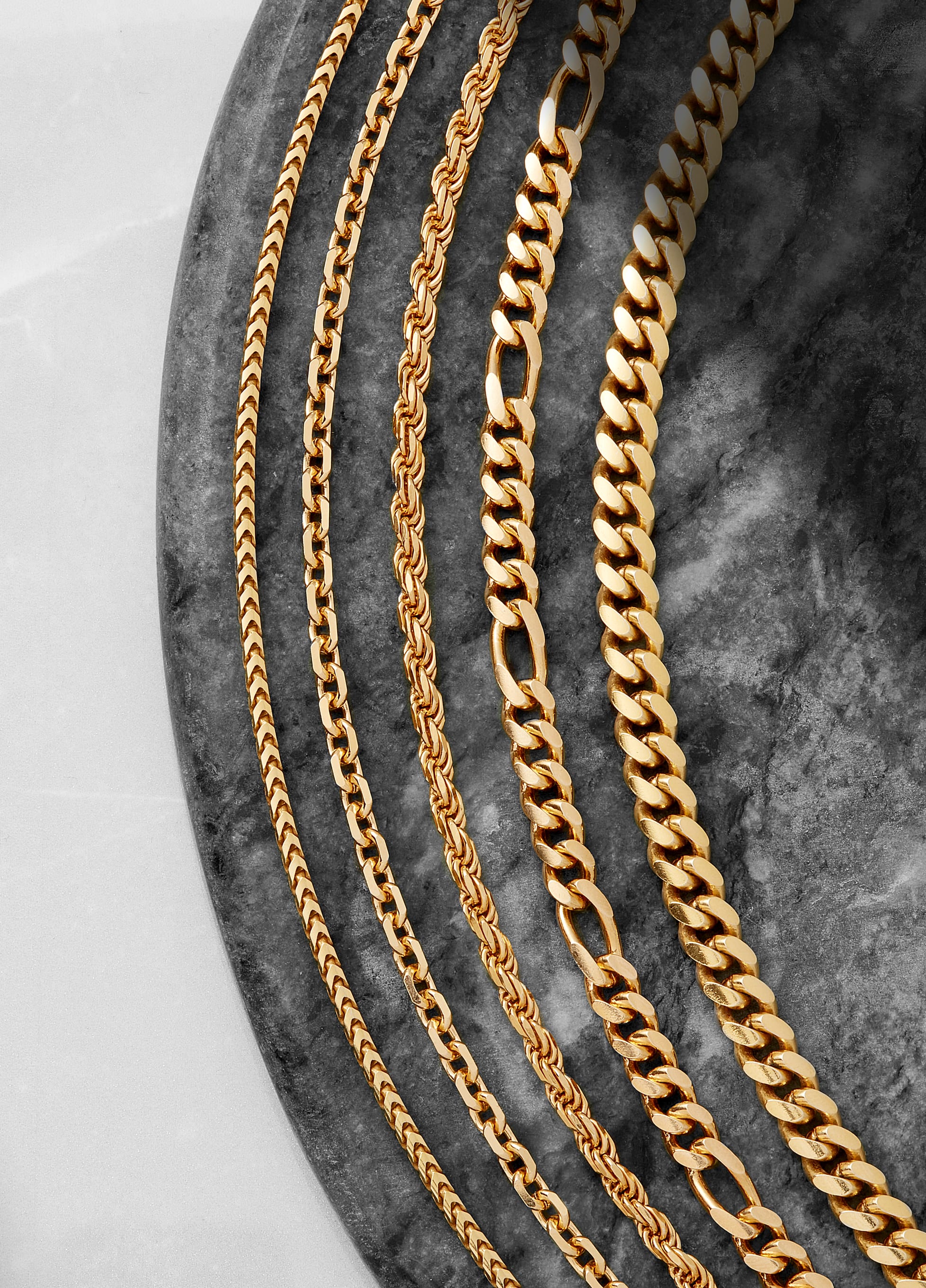Image Figaro Chain - 5mm Gold - Crafted in Italy