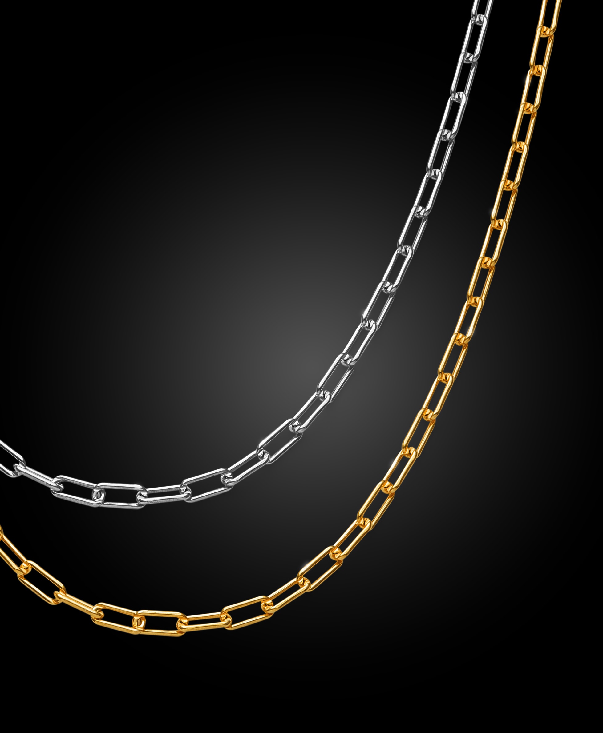 Image Paperclip Chain - 3mm Silver - Made with Precious Metals