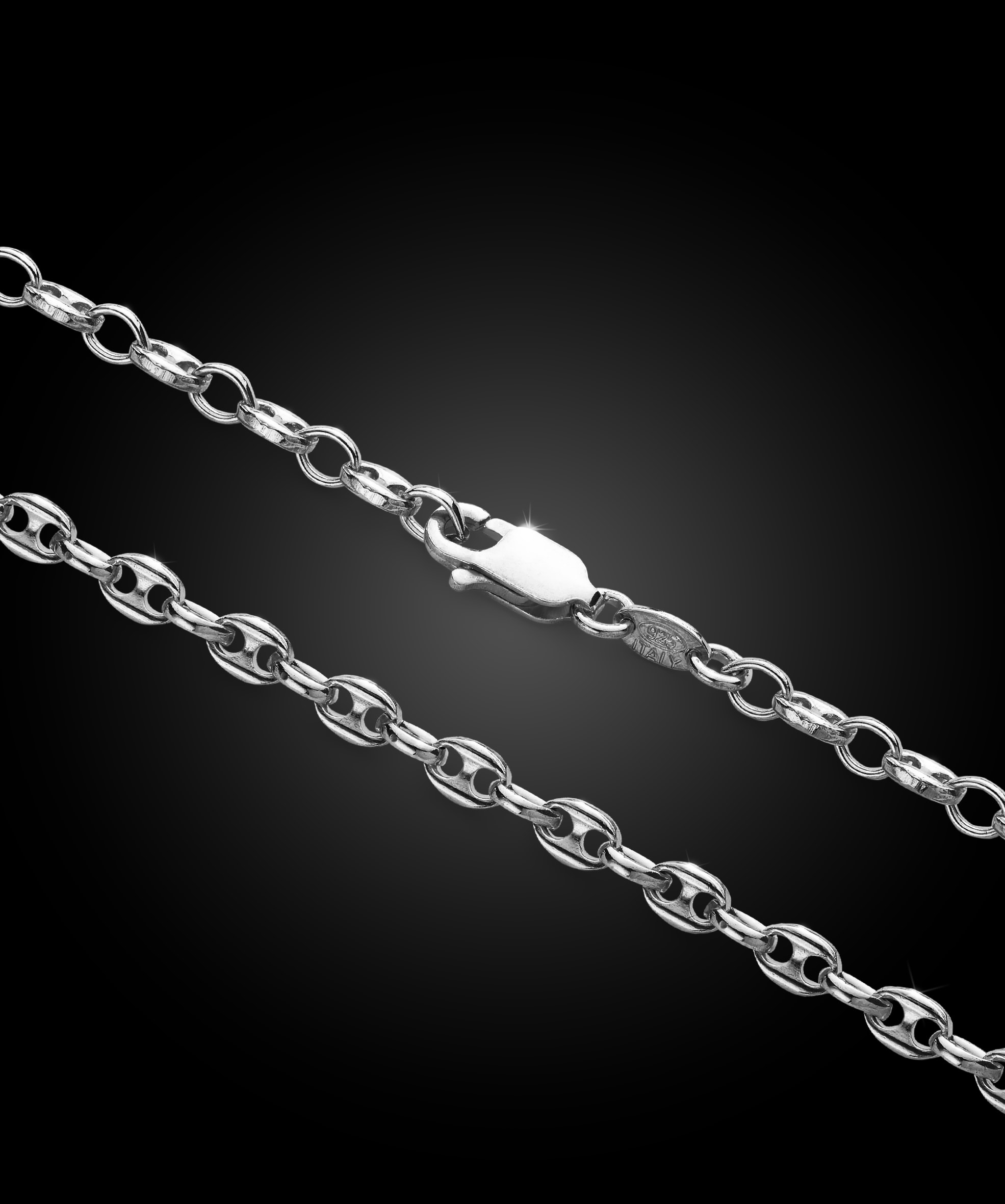 Image Mariner Chain - 3mm Silver - Crafted in Italy