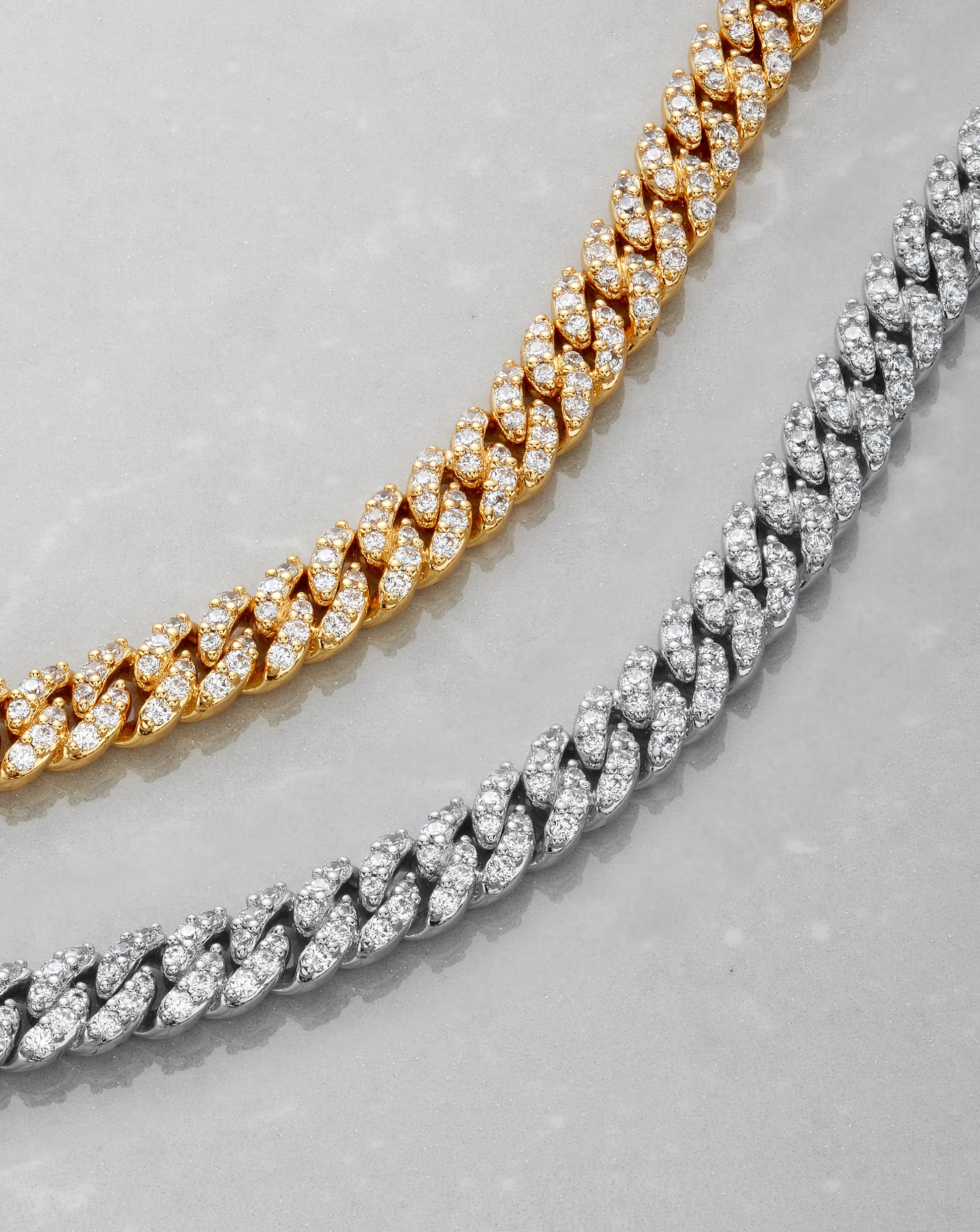 Image Iced Out Cuban Link Chain - 5mm Gold/Silver - Higher Quality Standards