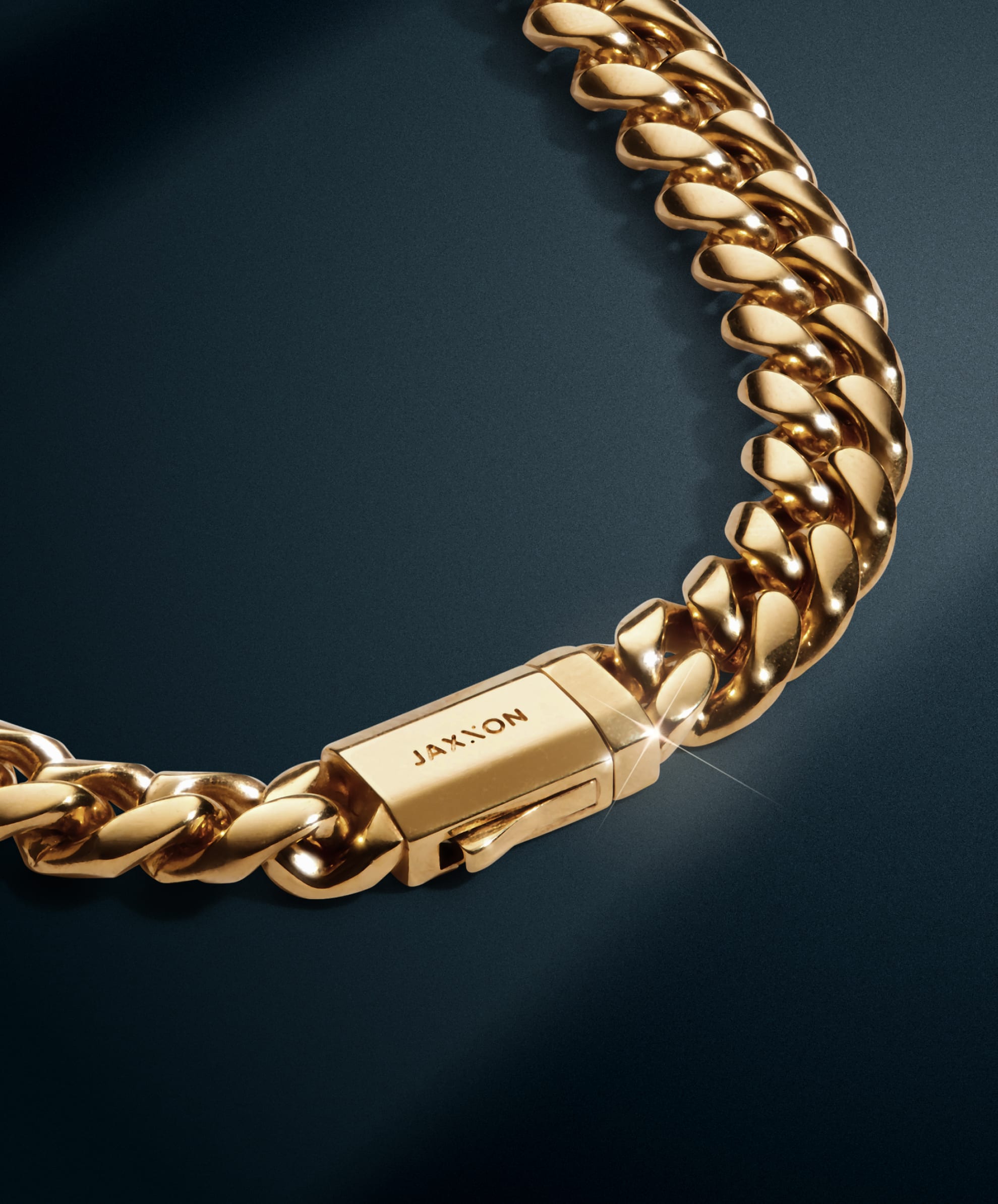 Image Cuban Link Chain 8mm - Gold - The Ultimate Clasp