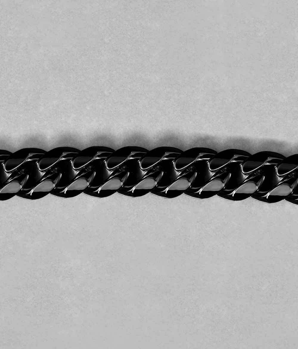 Cuban Link Chain - 5mm Black - Built to Last