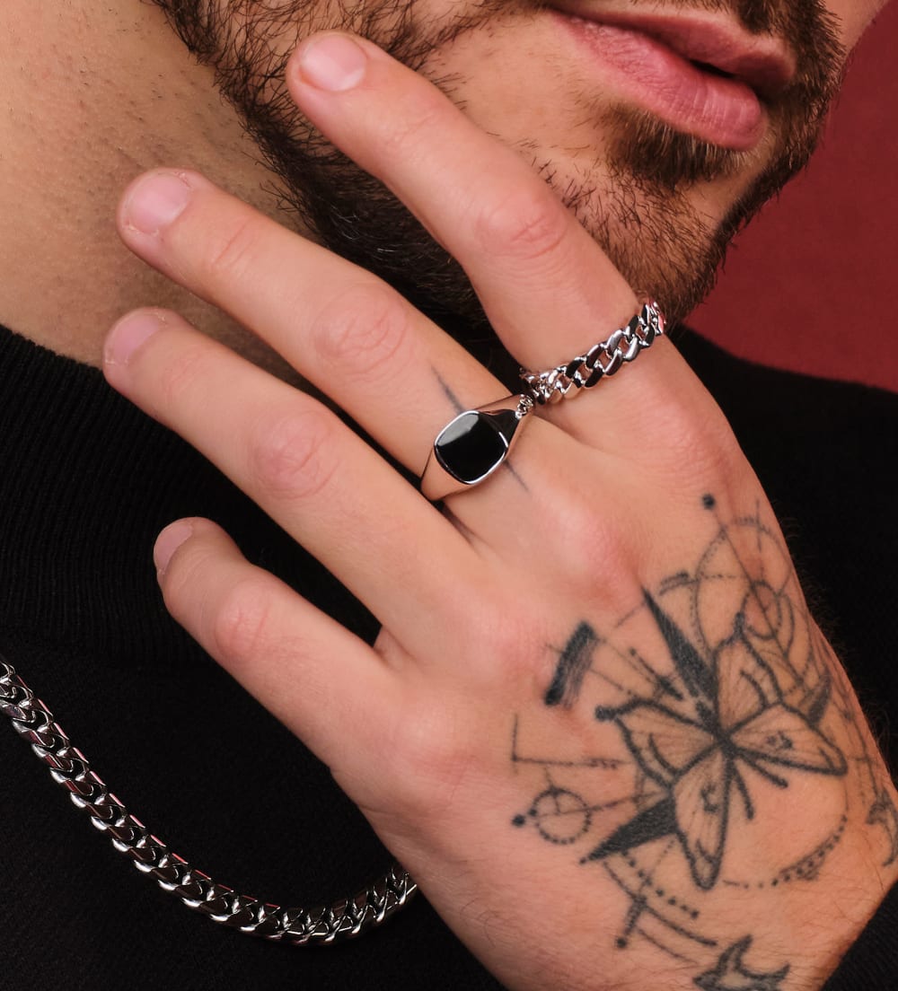 Square Signet Ring - Silver - Higher Quality Standards  