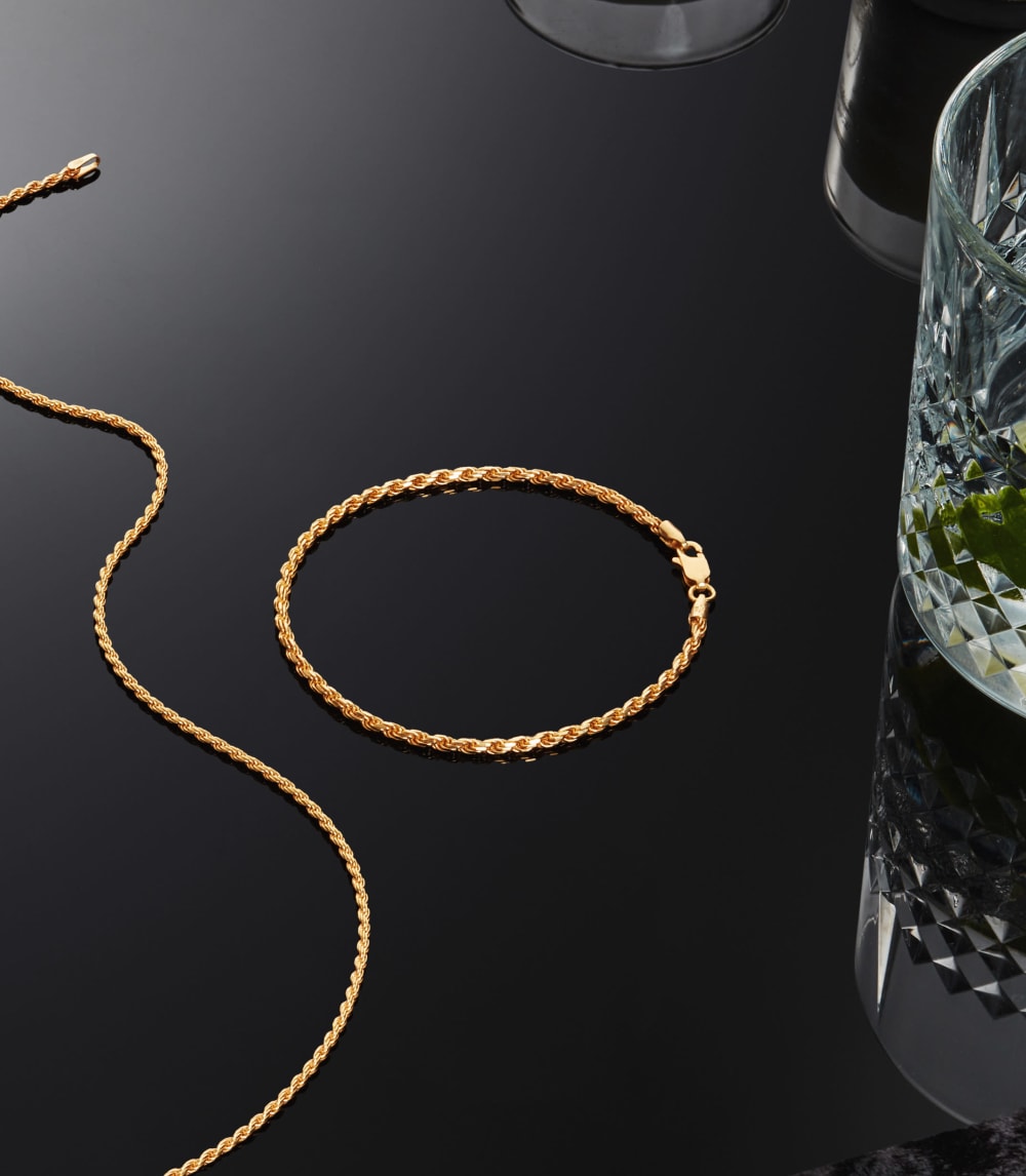Rope Bracelet - 2.5mm Gold - Higher Quality Standards