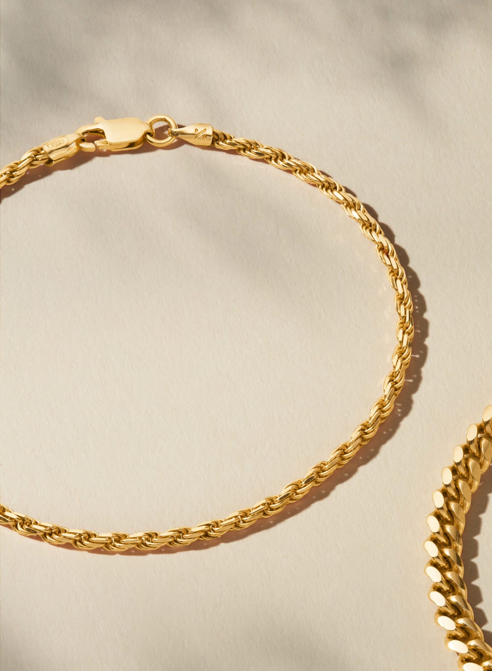 Rope Bracelet - 2.5mm Gold - Made With Precious Metals
