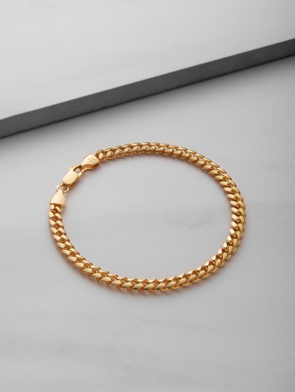 Cuban Link Bracelet - 5mm Gold - #1 Men's Bracelet