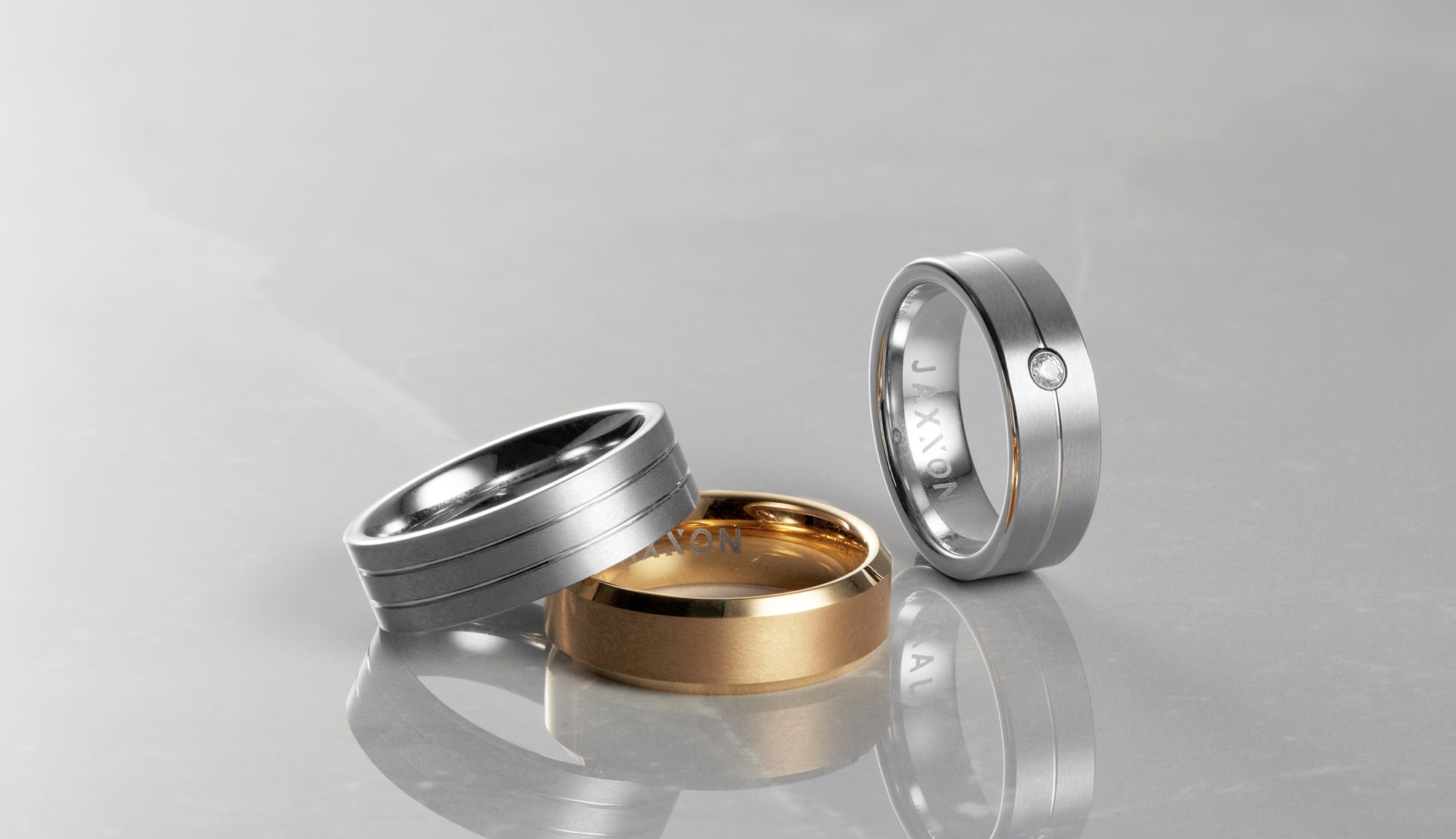 Picture of 3 Low-Profile Promise Rings for Men