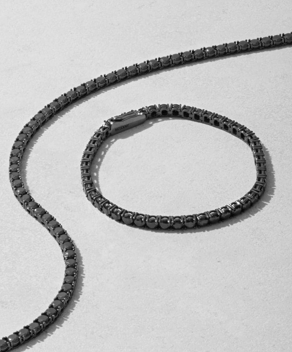 Tennis Set - Black - Exceptional Brilliance