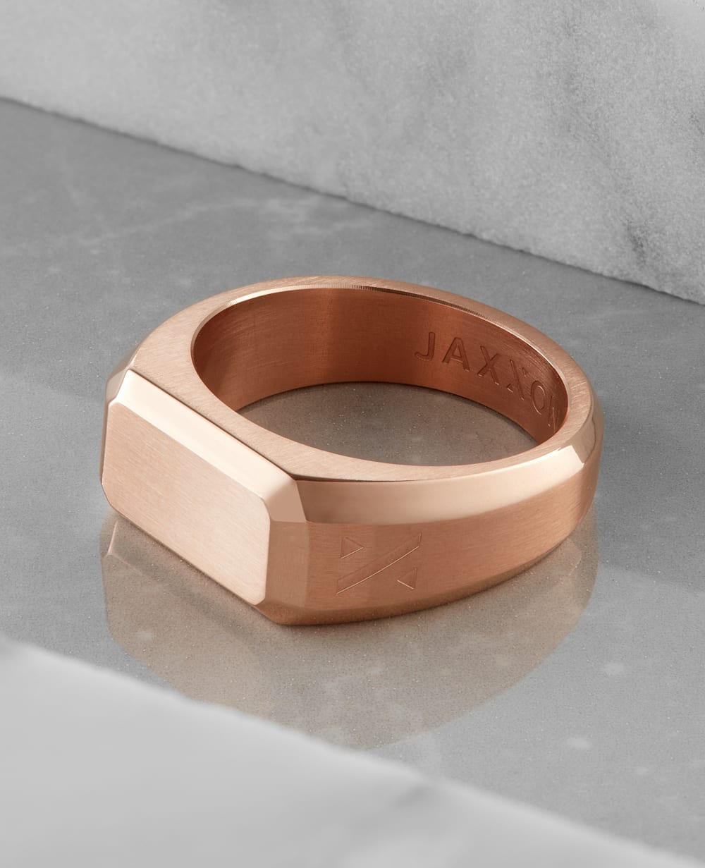 Signet Ring - Rose Gold - Personalize Your Ring
