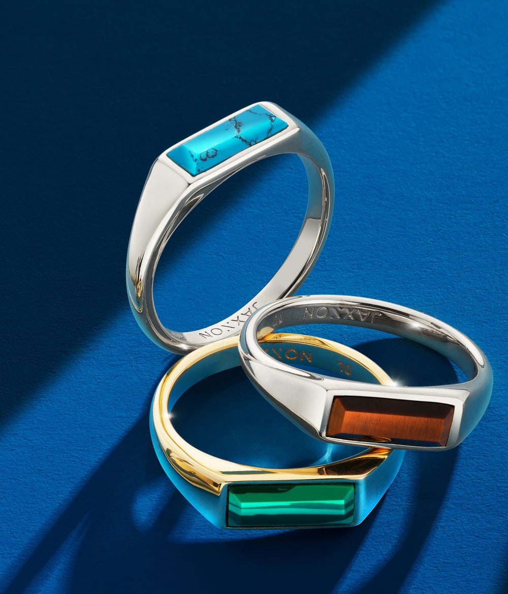 Beveled Turquoise Signet Ring - Silver - Higher Quality Standards