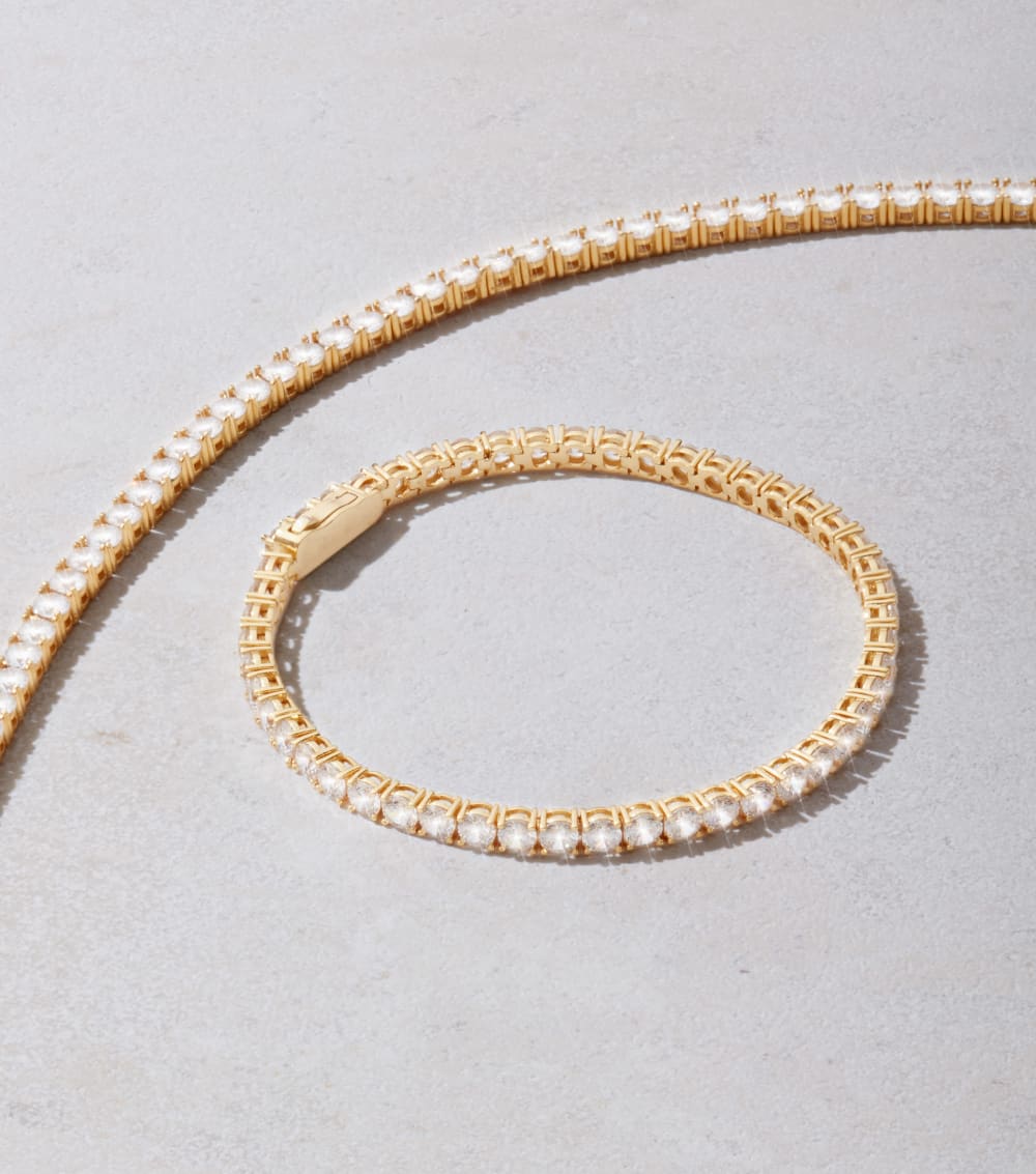 Tennis Set - Gold - Exceptional Brilliance 