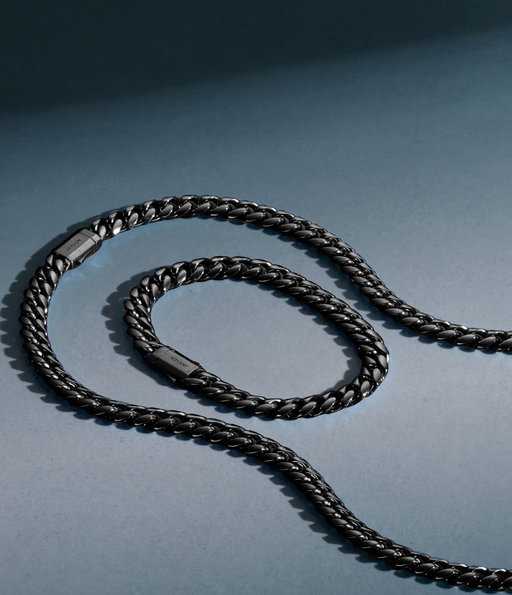 Higher Quality Standards - Cuban Link Chain 8mm Black