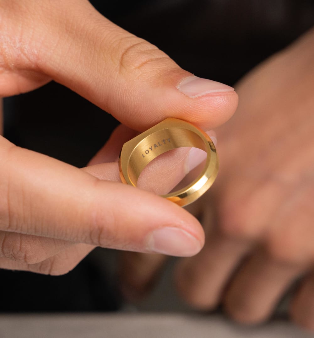 Signet Ring - Gold - Personalize Your Ring