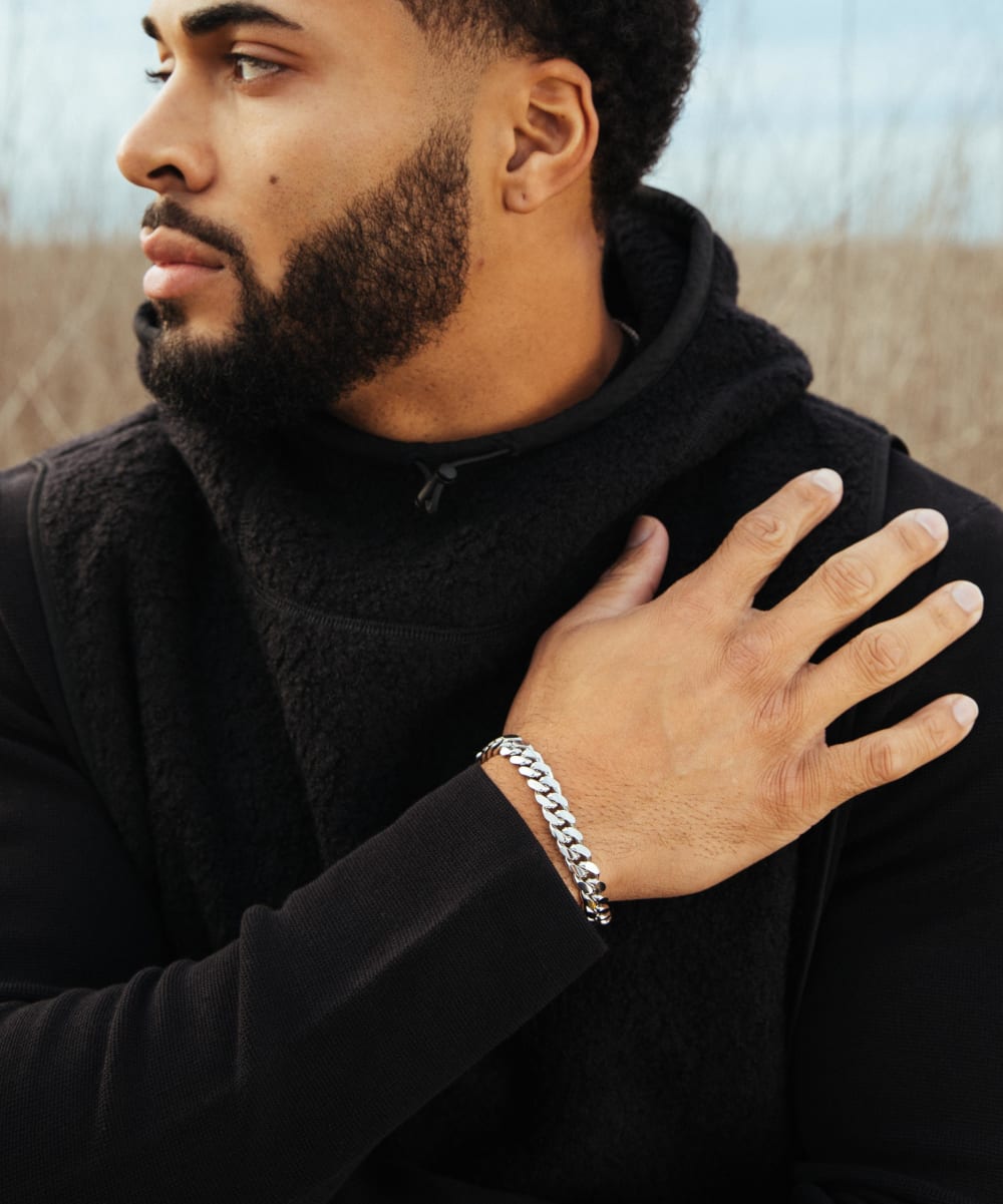 Cuban Link Bracelet - 10mm Silver - Higher Quality Standards