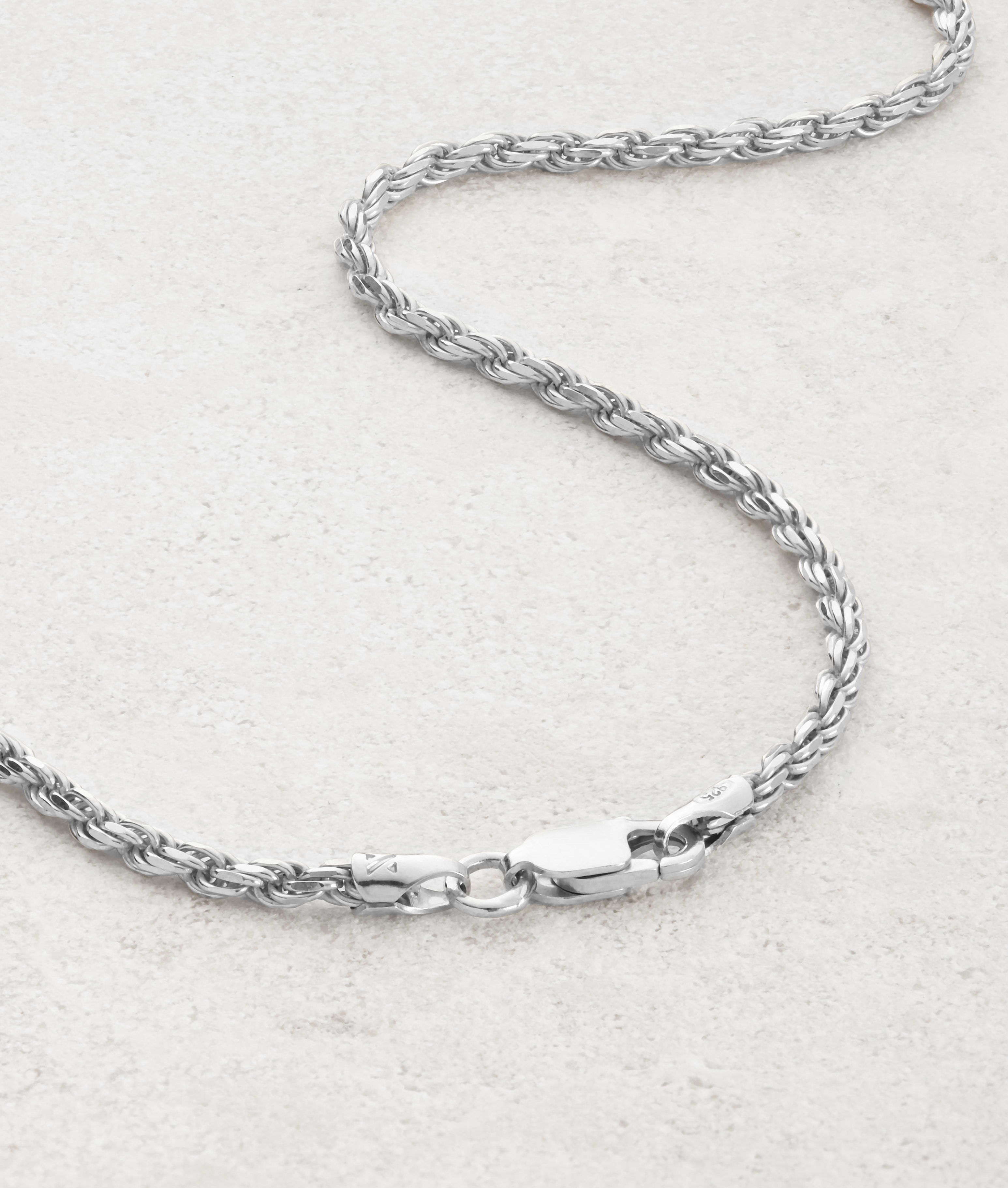 Image Rope Chain - 1.5mm Silver - Crafted in Italy