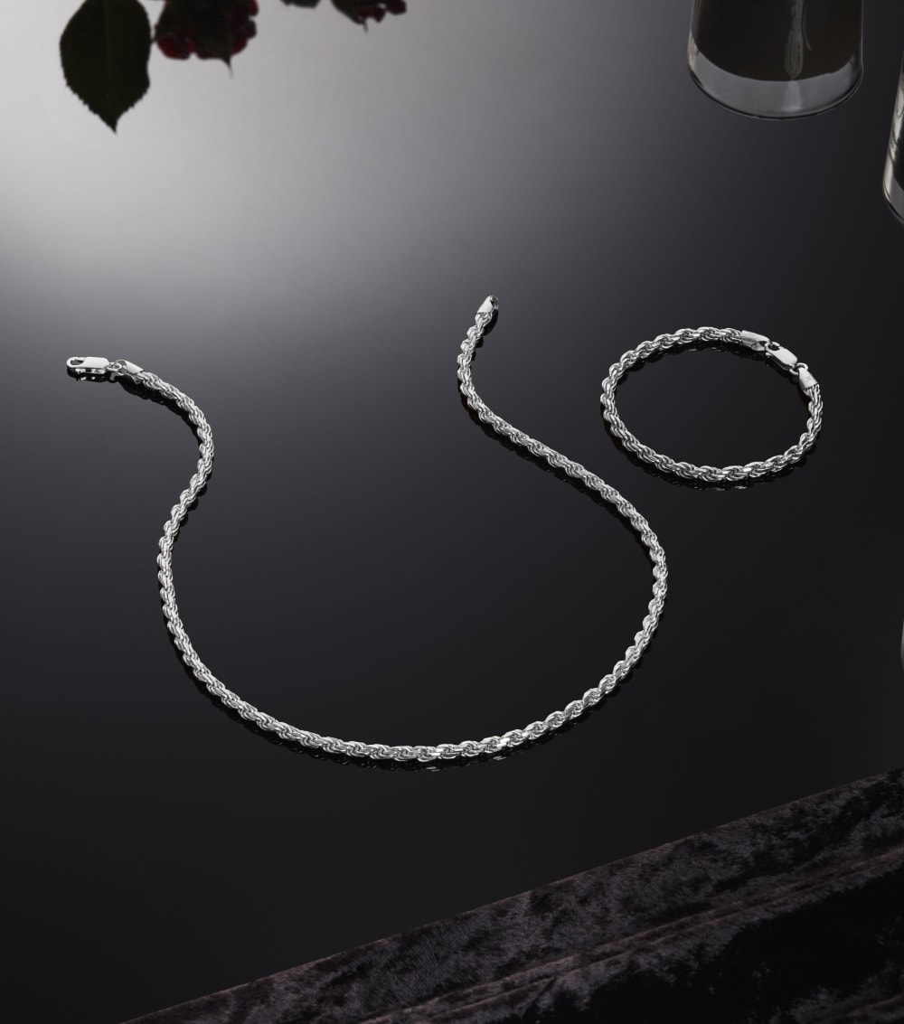 Rope Set - 4mm Silver - Crafted in Italy