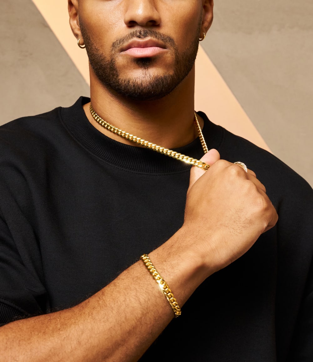 Cuban Set - 8mm Gold - Higher Quality Standards