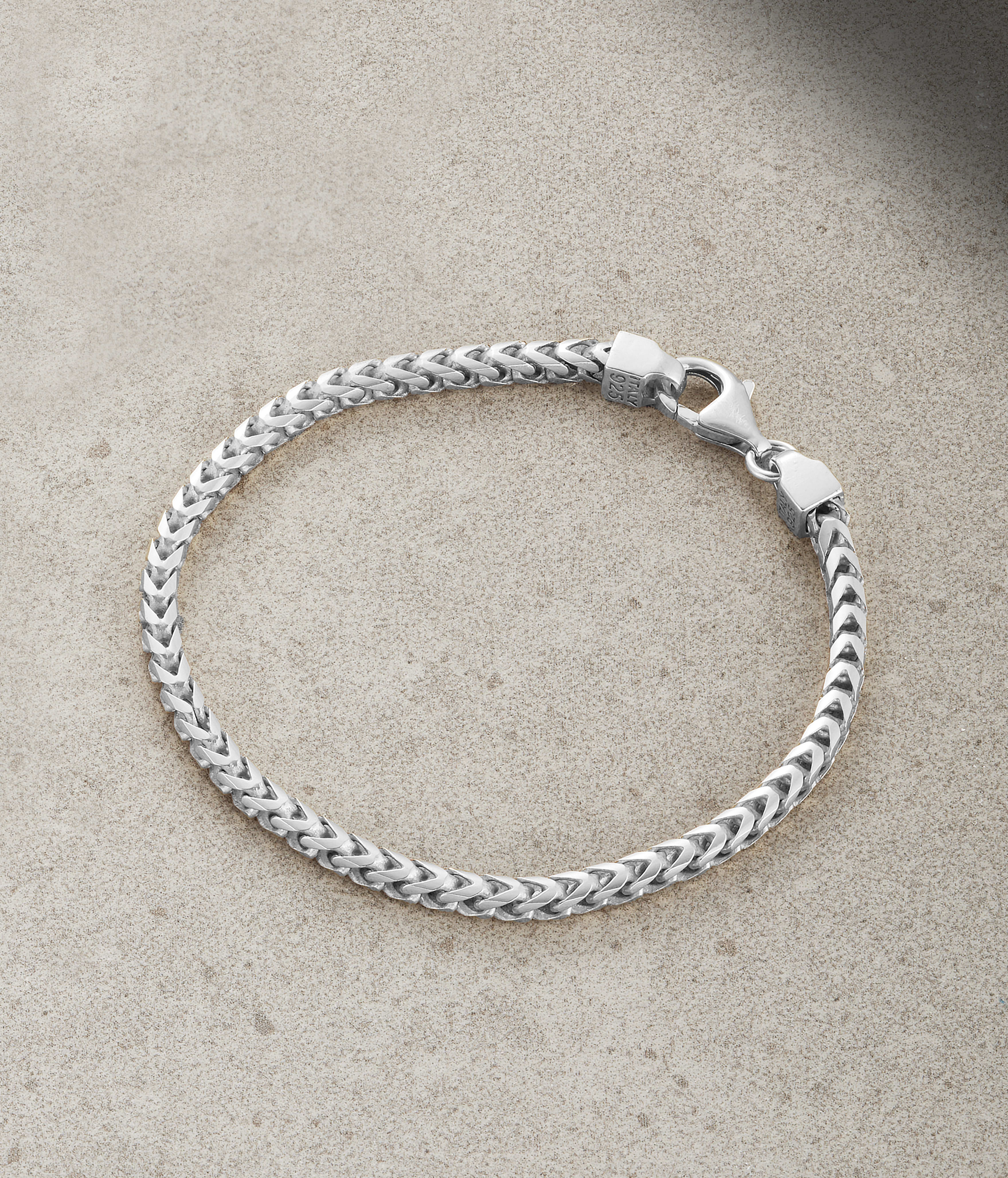 Image Franco Bracelet - 3mm Silver - Crafted in Italy