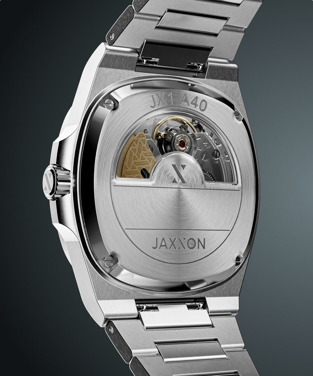JX1 Auto - Silver- Exhibition Caseback