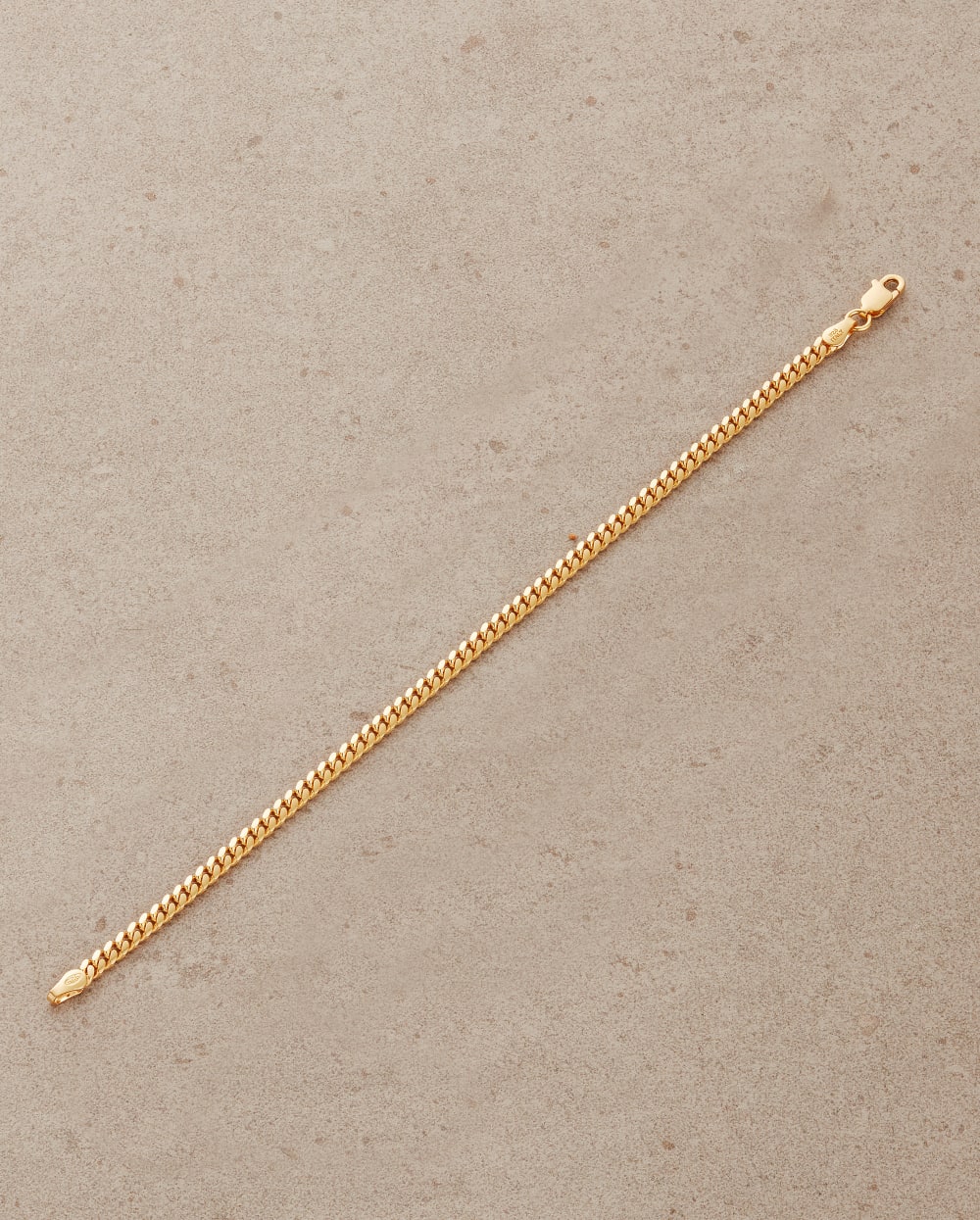 Cuban Link Bracelet - 3mm Gold - Made with Precious Metals