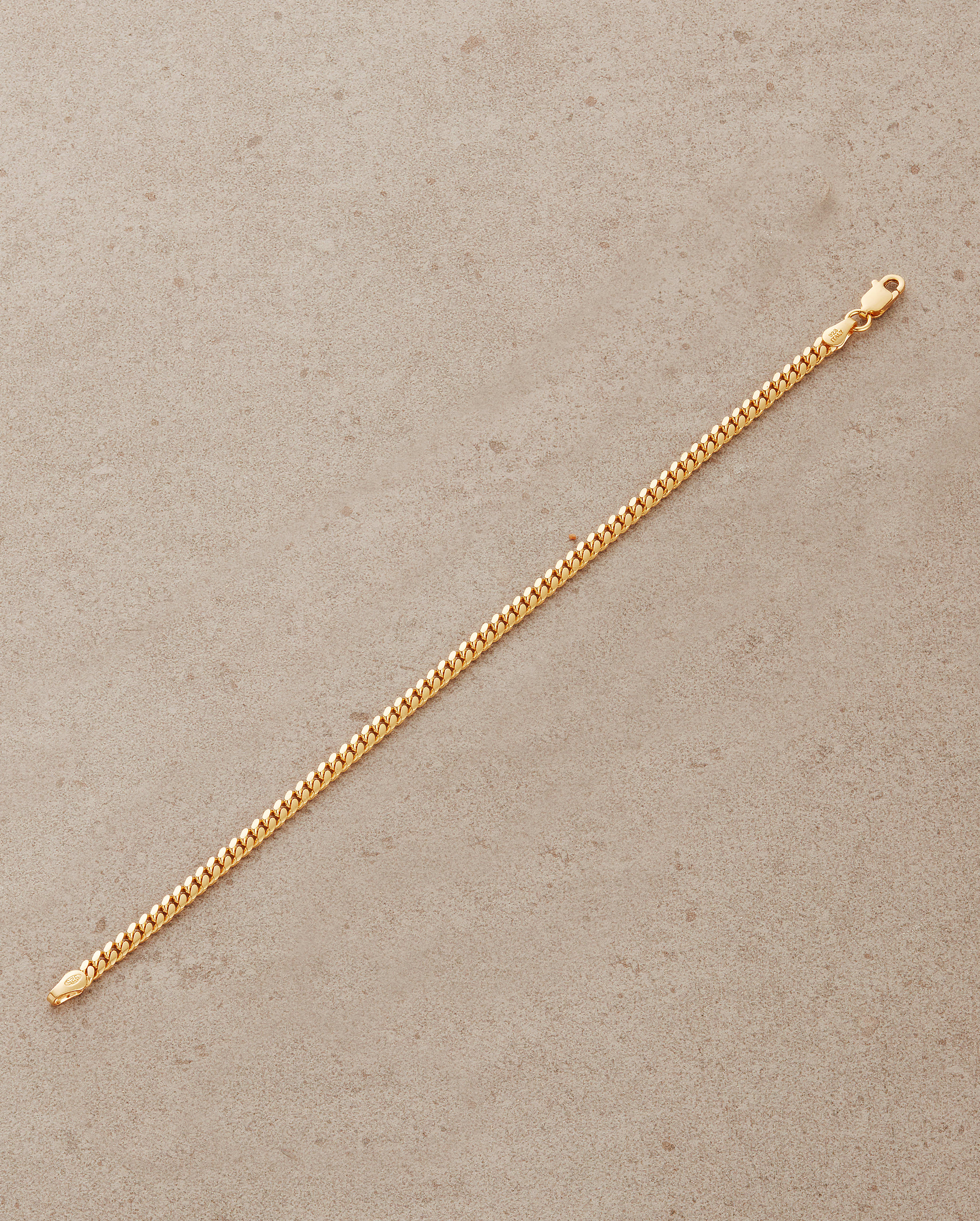 Image Cuban Link Bracelet - 3mm Gold - Made with Precious Metals