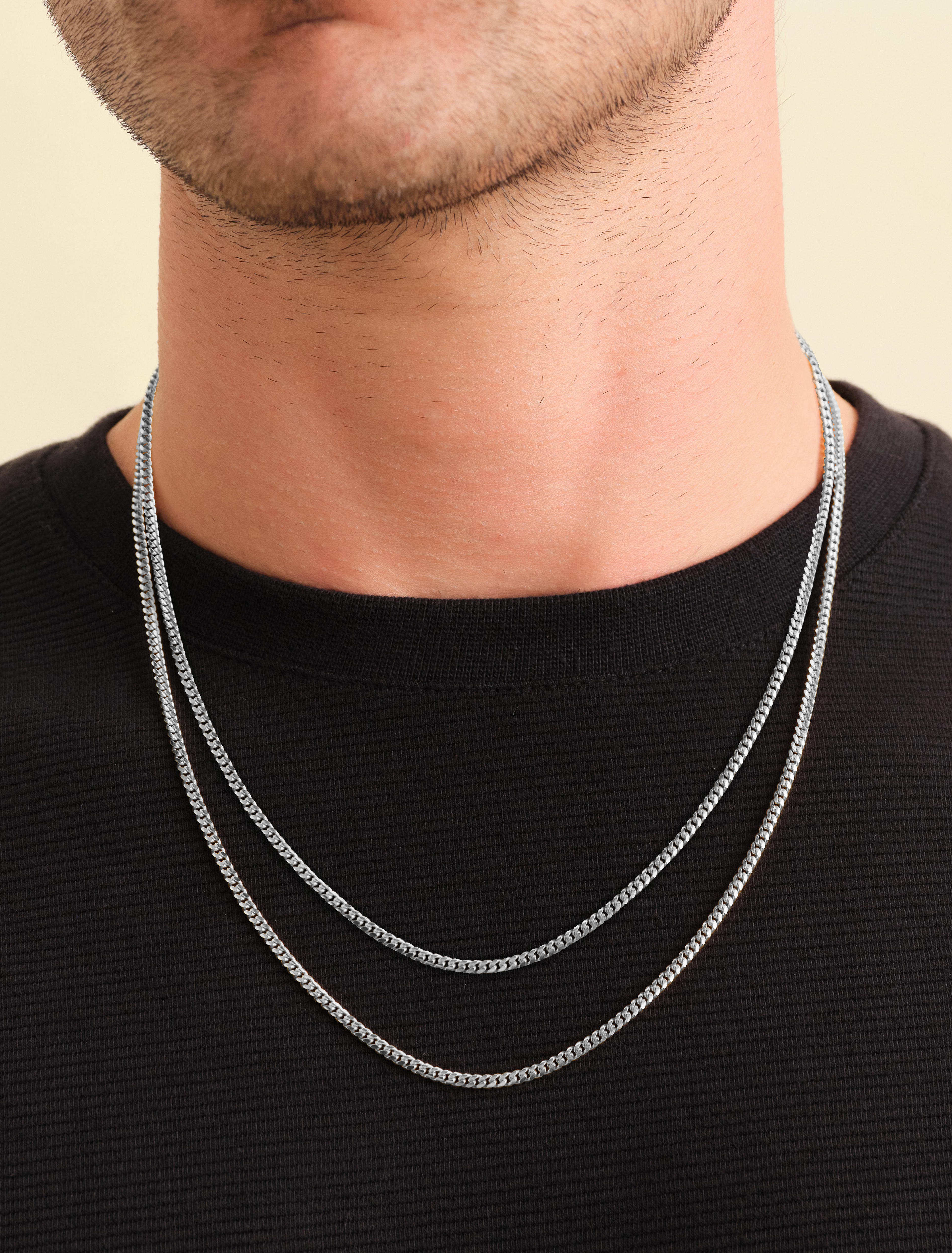 Image Cuban Chain Stack - 3mm Silver - Higher Quality Standards