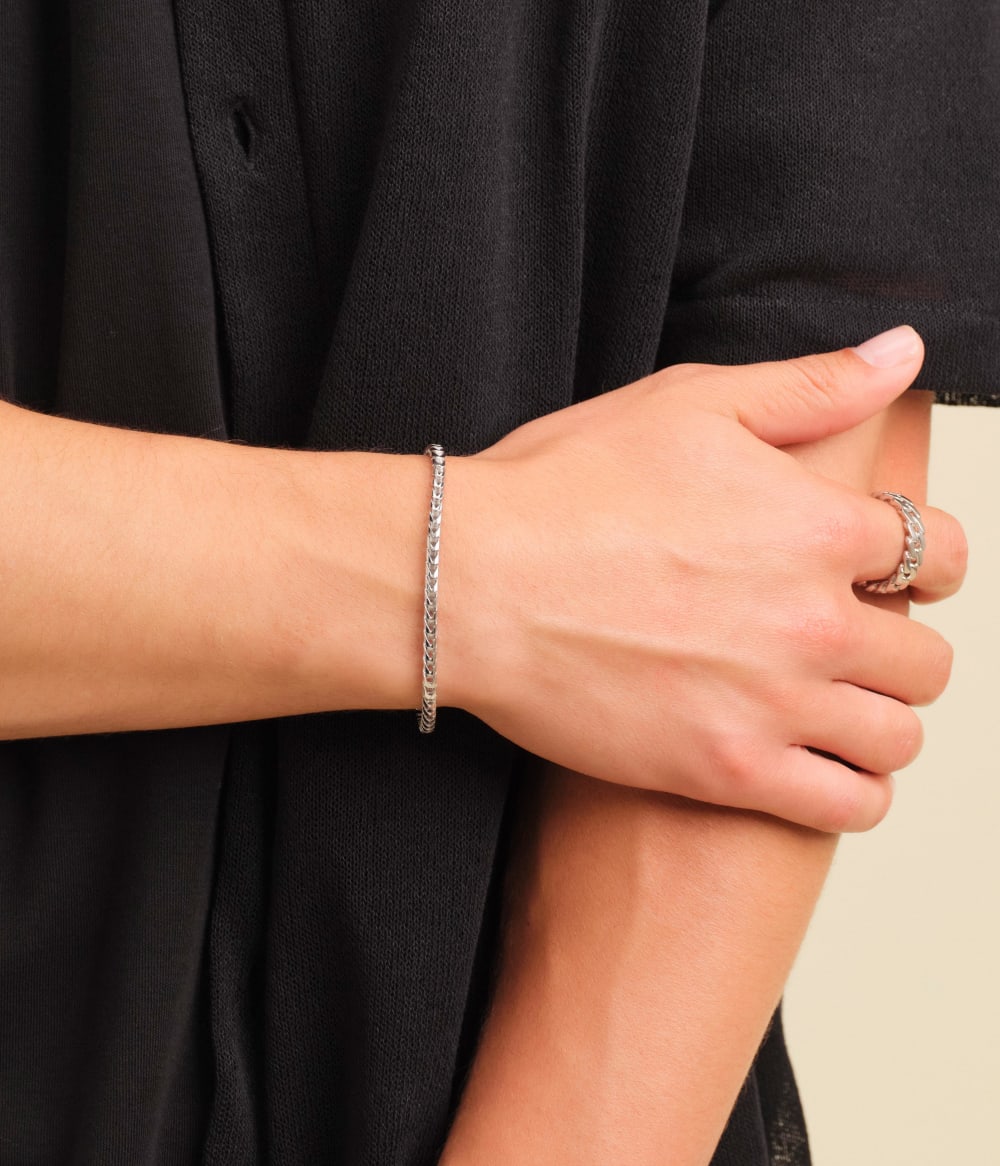 Franco Bracelet - 3mm Silver - Higher Quality Standards