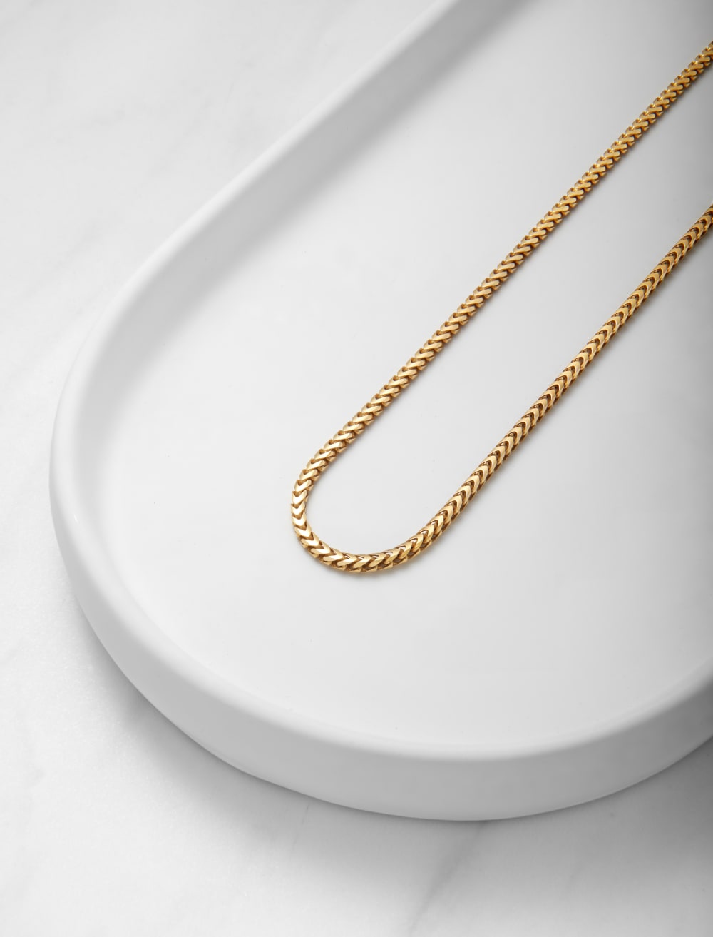 Franco Chain - 3mm Gold - Made With Precious Metals